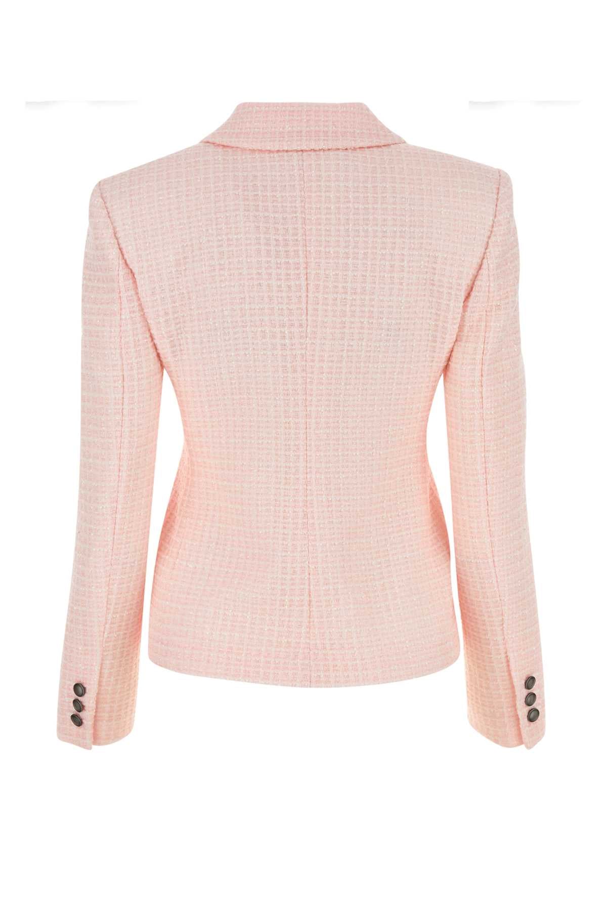 Alessandra Rich Women Light Pink Tweed Blazer