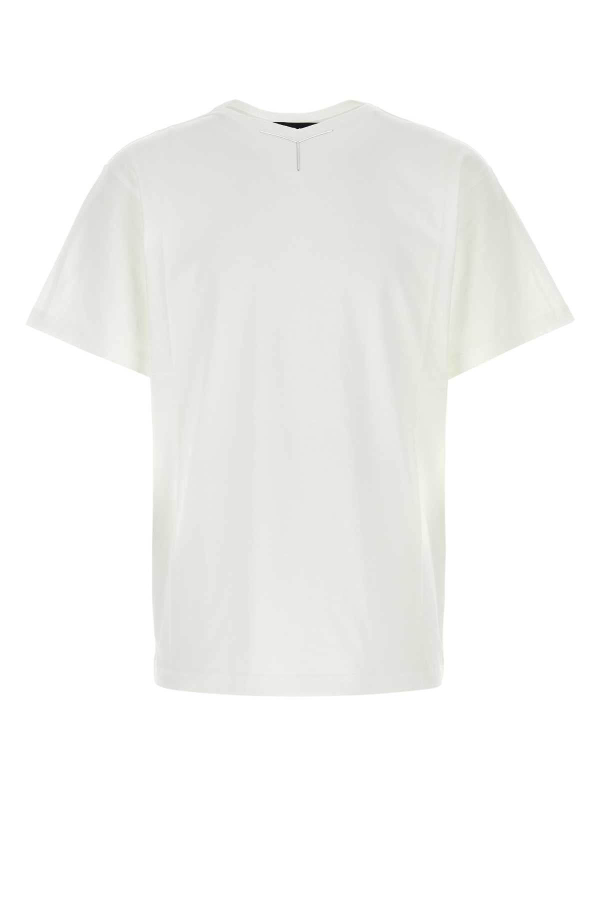 Y Project Men White Cotton T-Shirt