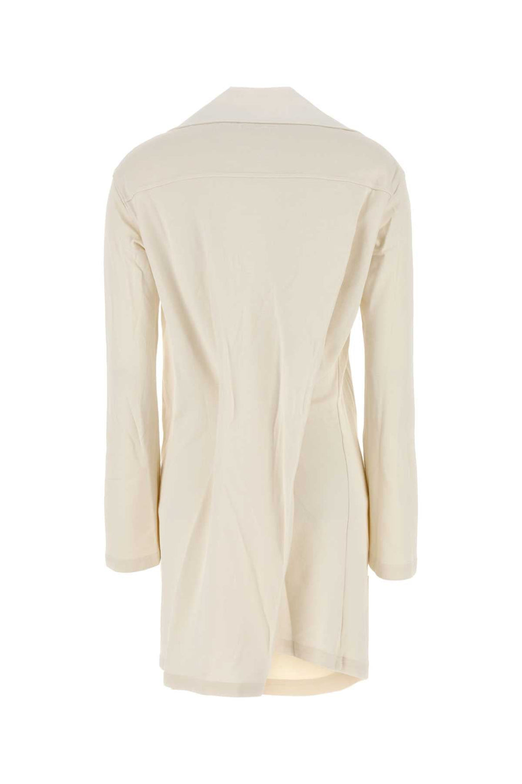 Courreges Women Ivory Cotton Blend Polo Dress