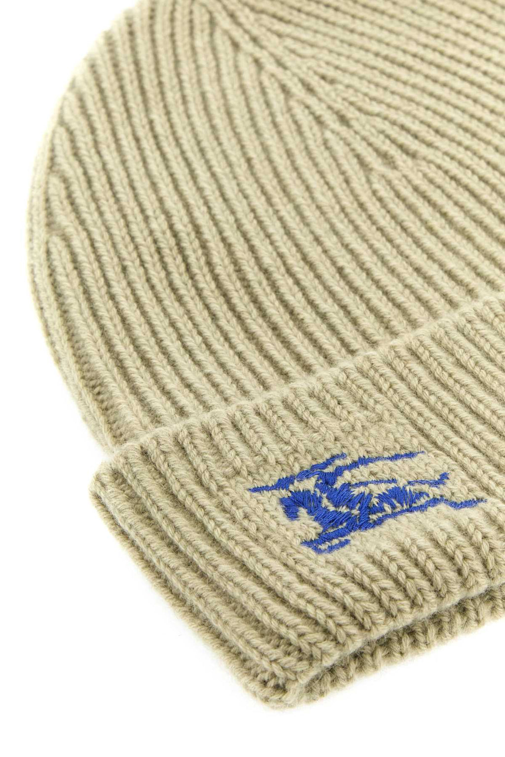 Burberry Women Khaki Cashmere Beanie Hat