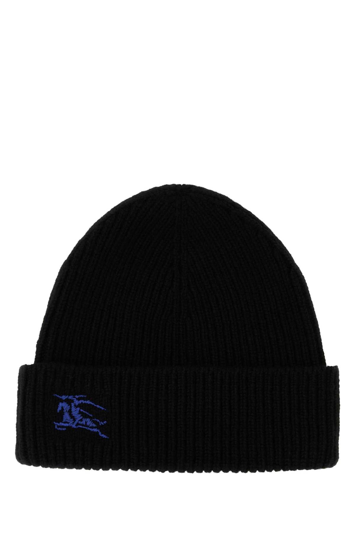 Burberry Women Black Cashmere Beanie Hat