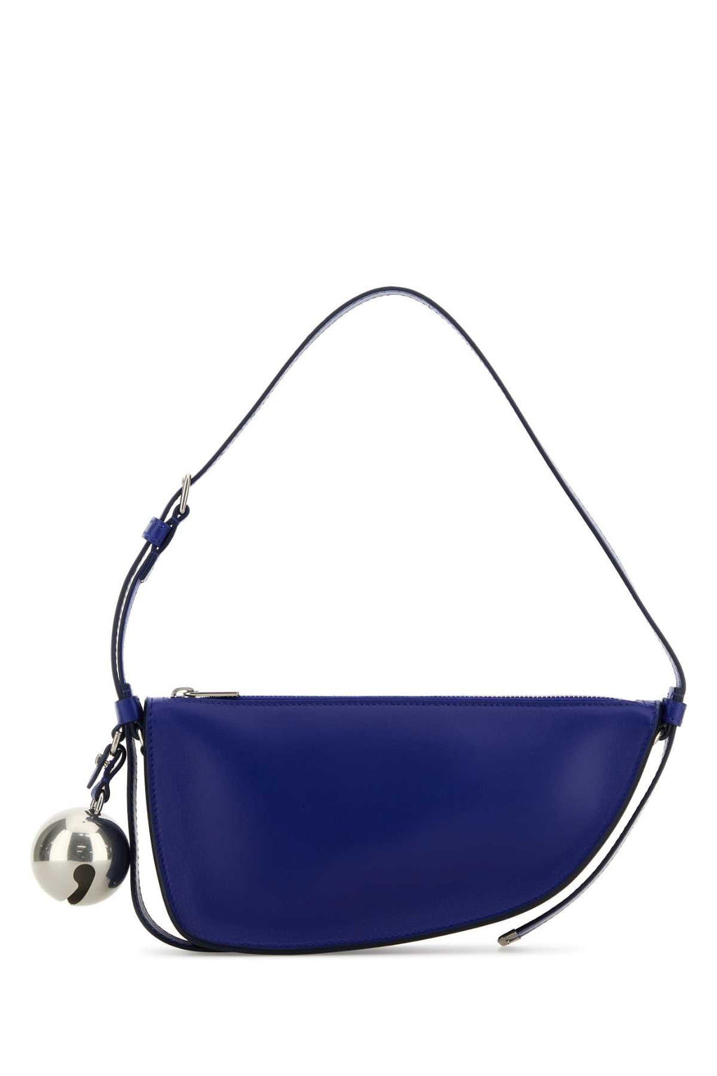 Burberry Women Blue Leather Shield Mini Shoulder Bag