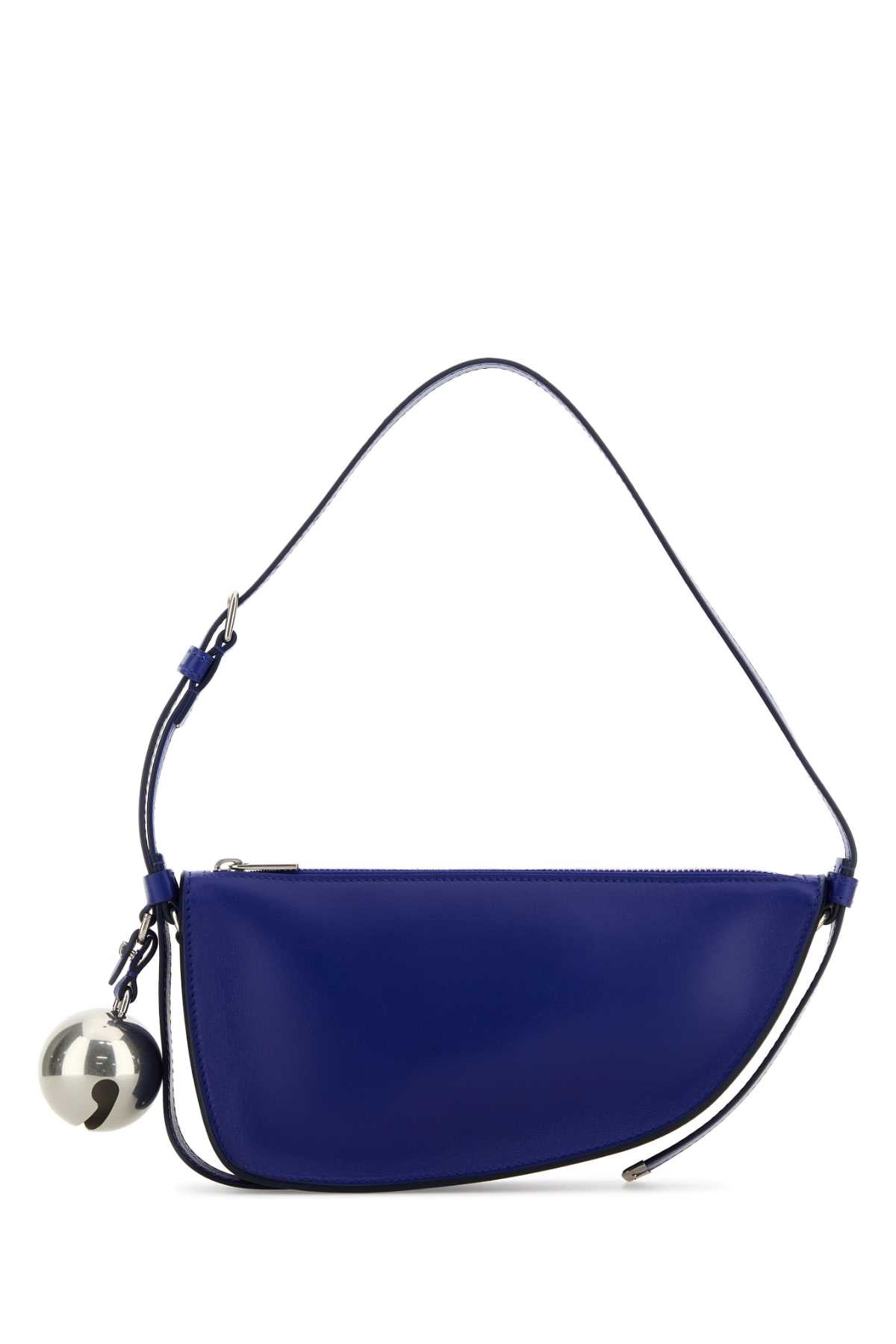 Burberry Women Blue Leather Shield Mini Shoulder Bag