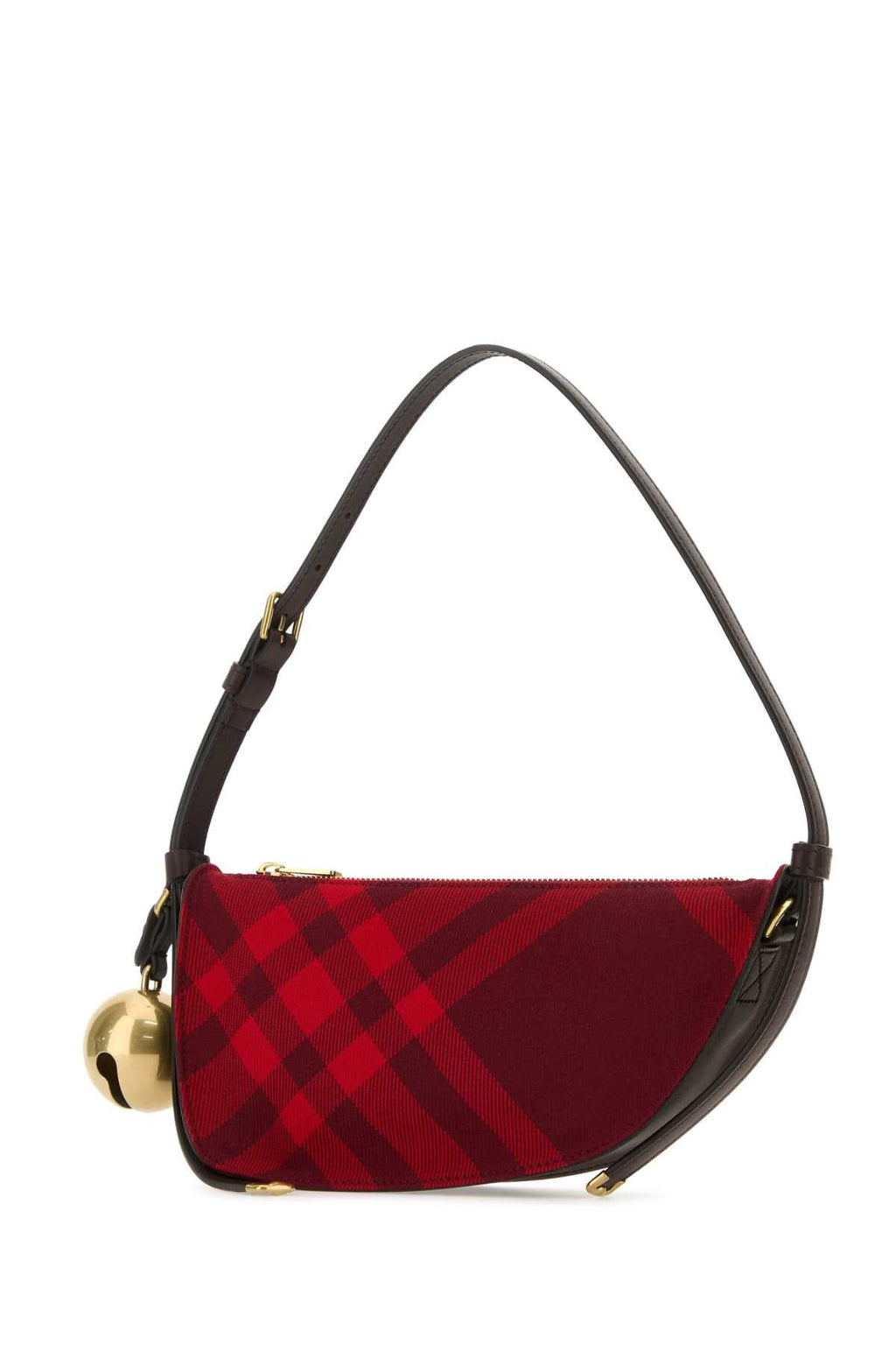 Burberry Women Embroidered Canvas Mini Shield Shoulder Bag