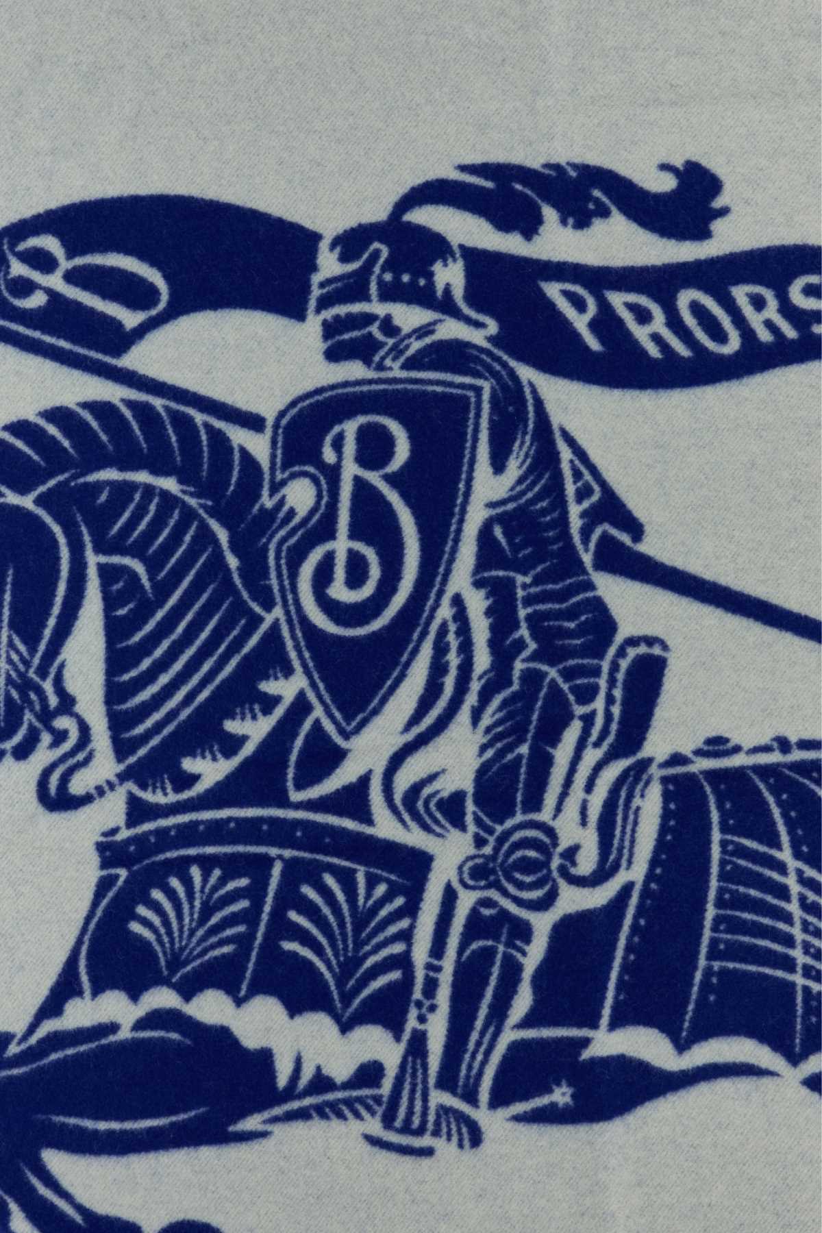 Burberry Women Light Grey Wool Blanket