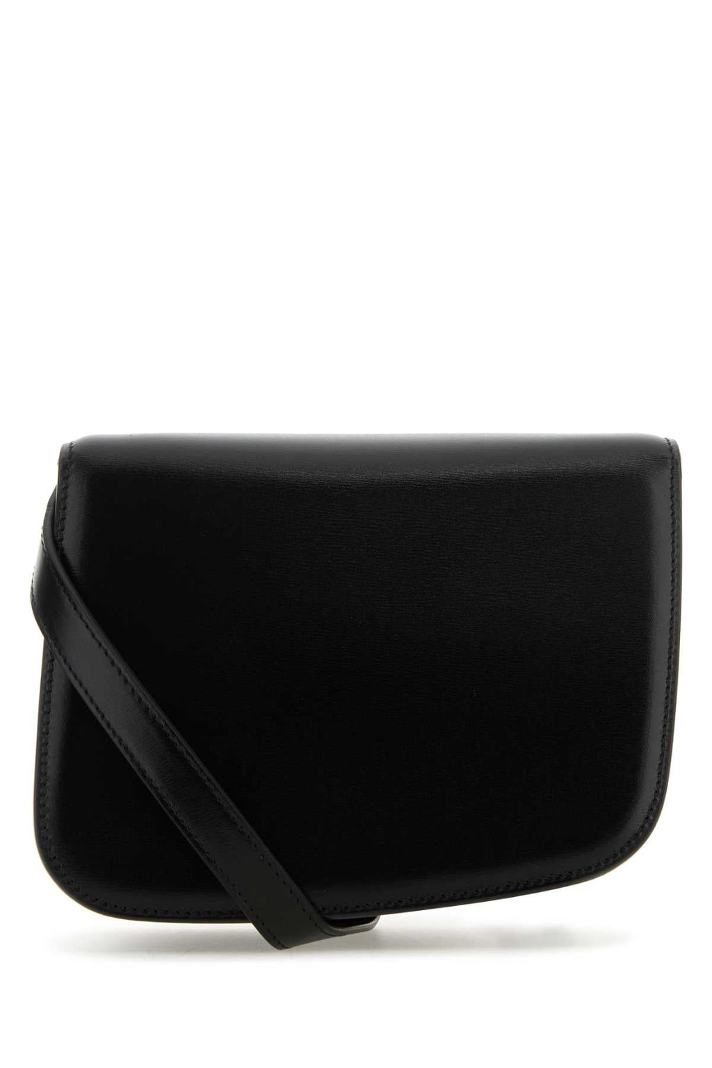 Bolsa transversal feminina Salvatore Ferragamo em couro preto.
