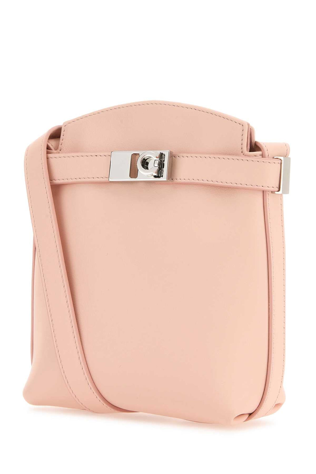 Salvatore Ferragamo Women Pastel Pink Leather Gancini Phone Case