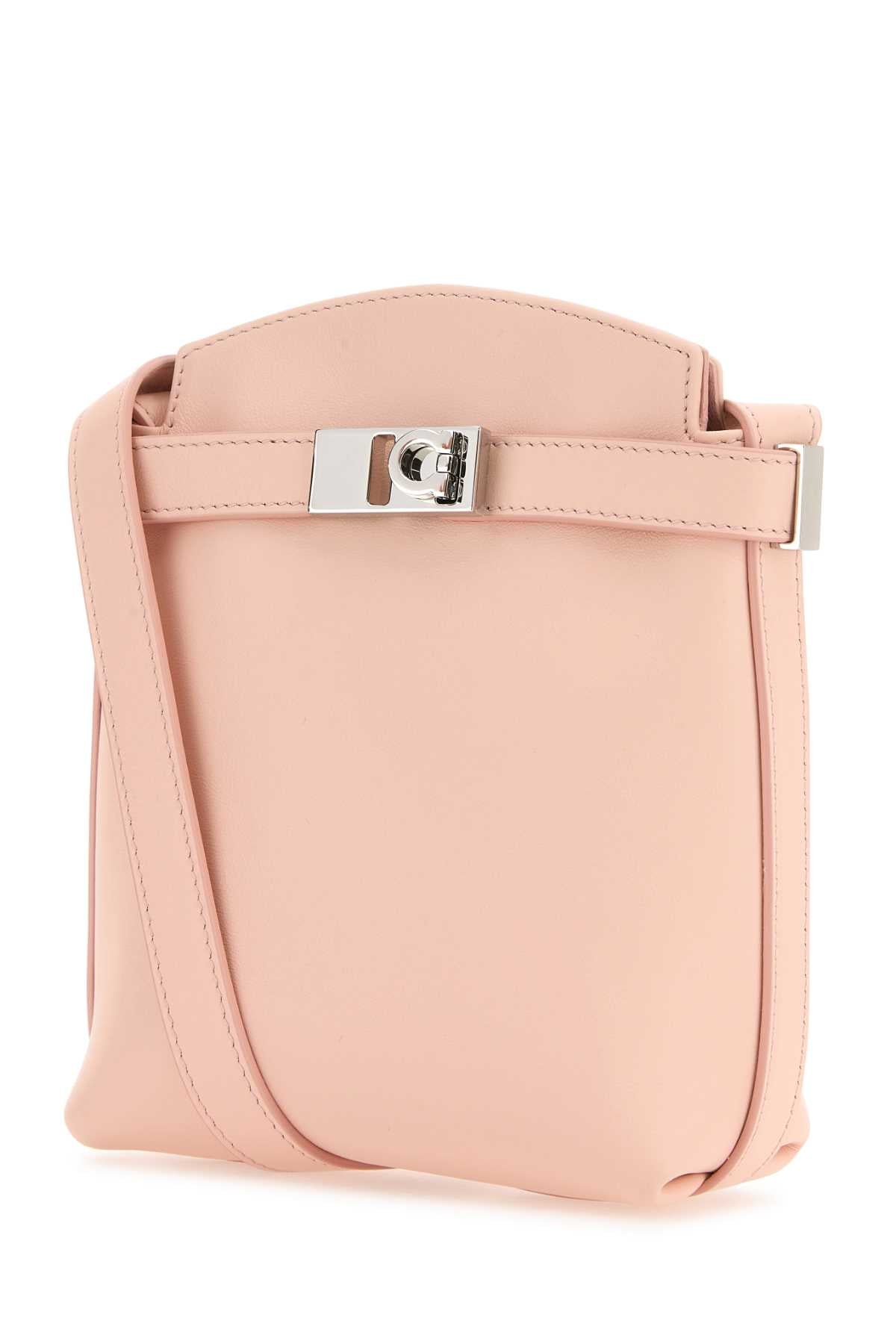 Salvatore Ferragamo Women Pastel Pink Leather Gancini Phone Case