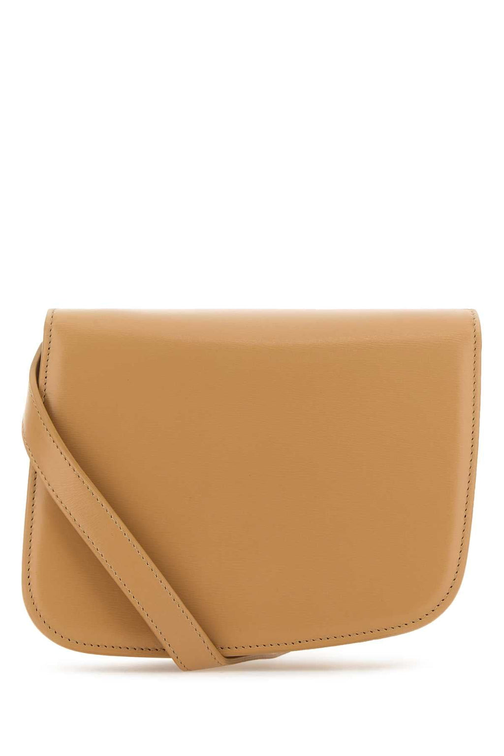 Salvatore Ferragamo Bolsa feminina pequena de couro bege Fiamma Crossbody