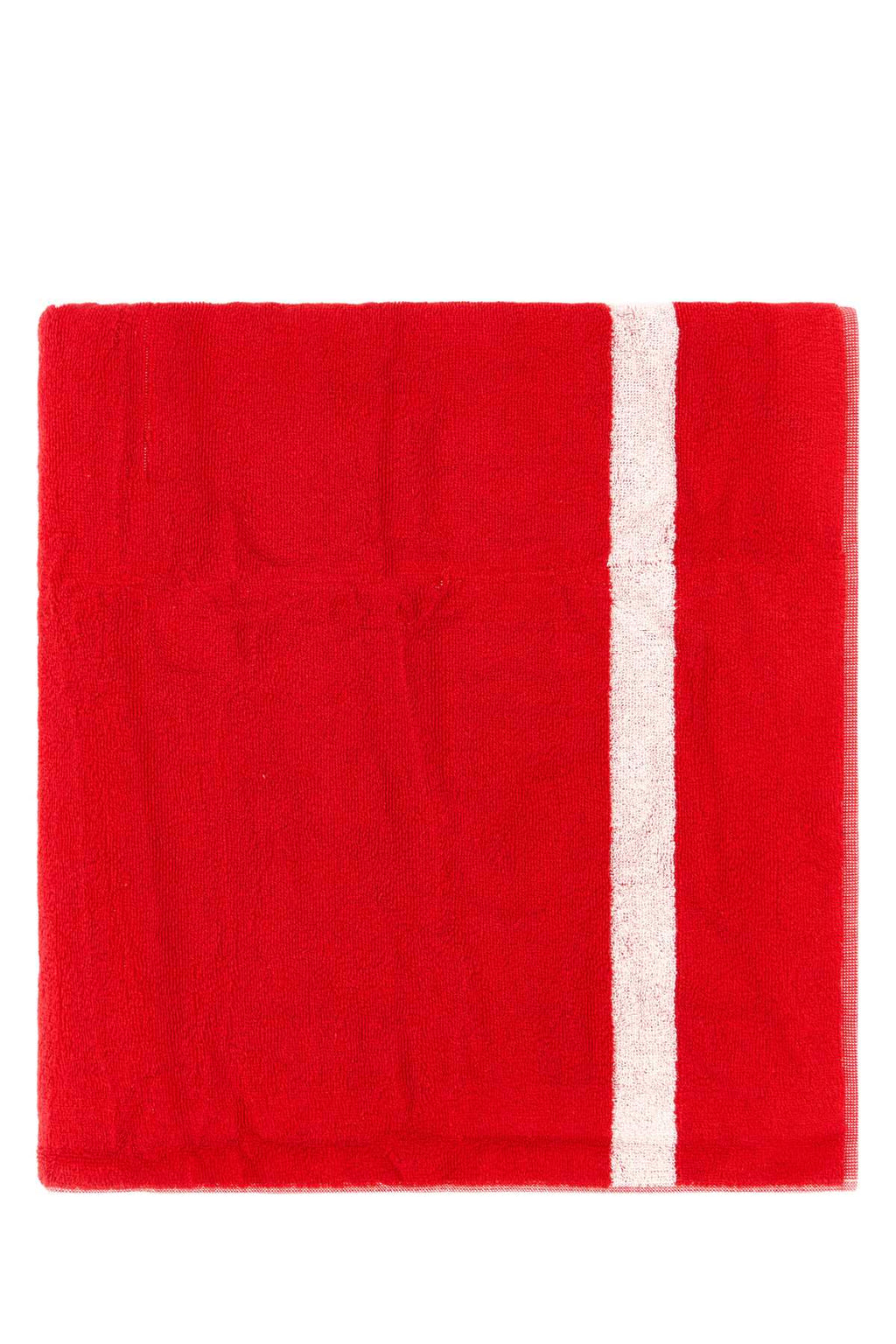 Kenzo Unisex Red Terry Fabric Beach Towel