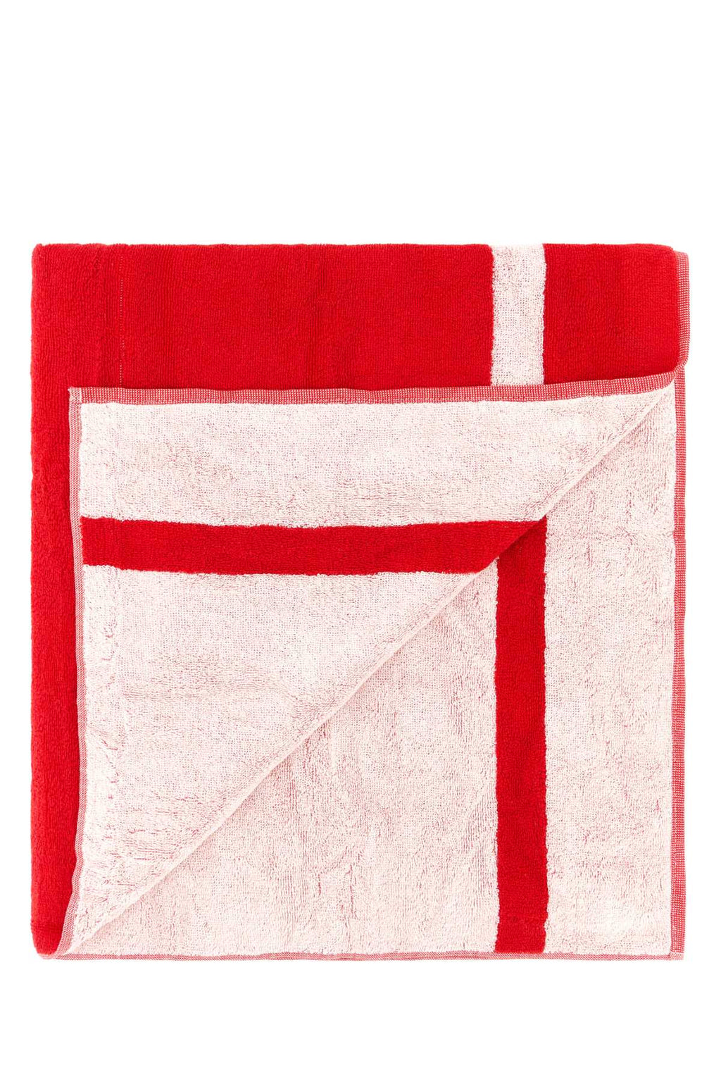 Kenzo Unisex Red Terry Fabric Beach Towel