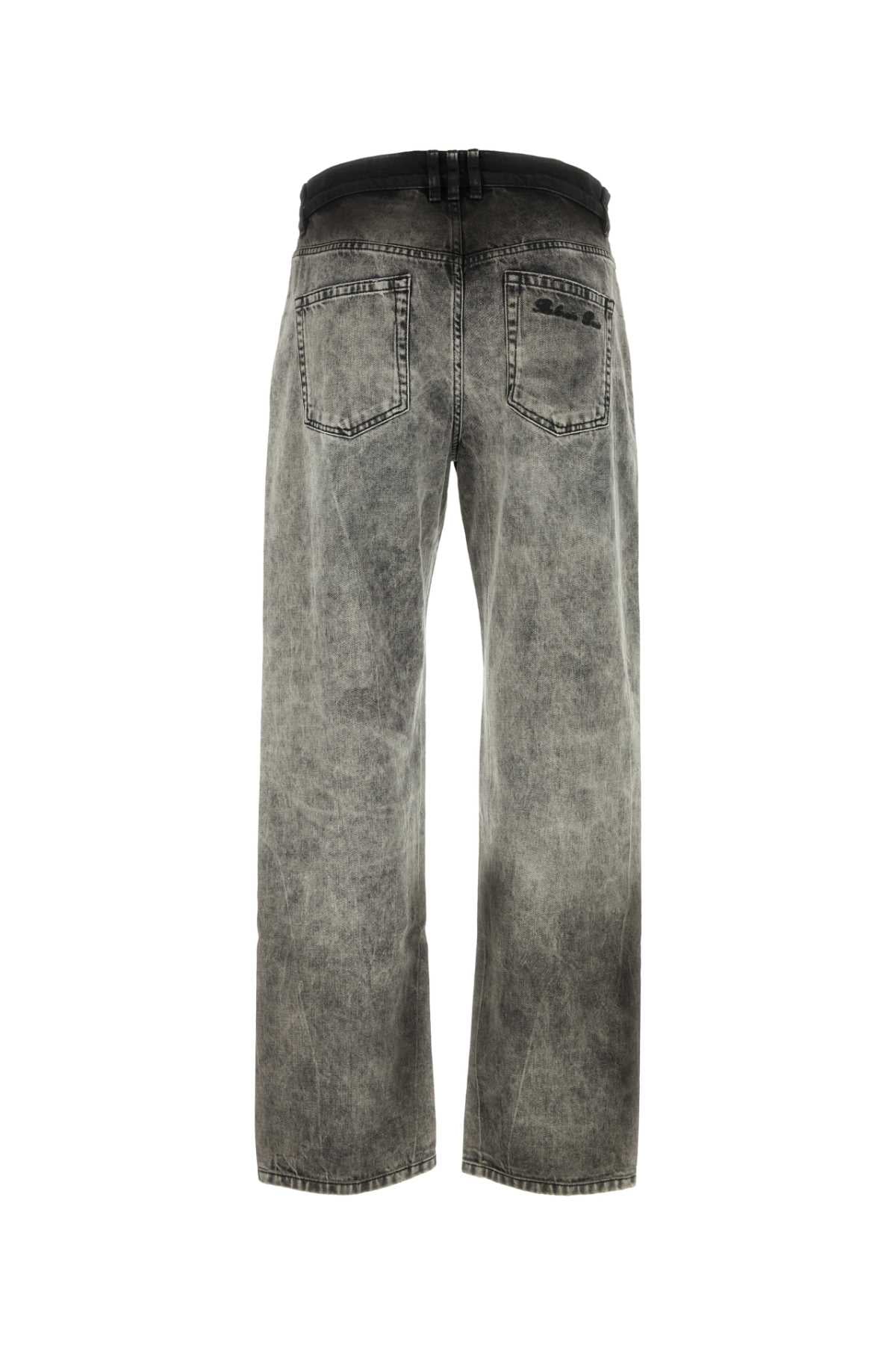 Balmain Men Grey Denim Jeans
