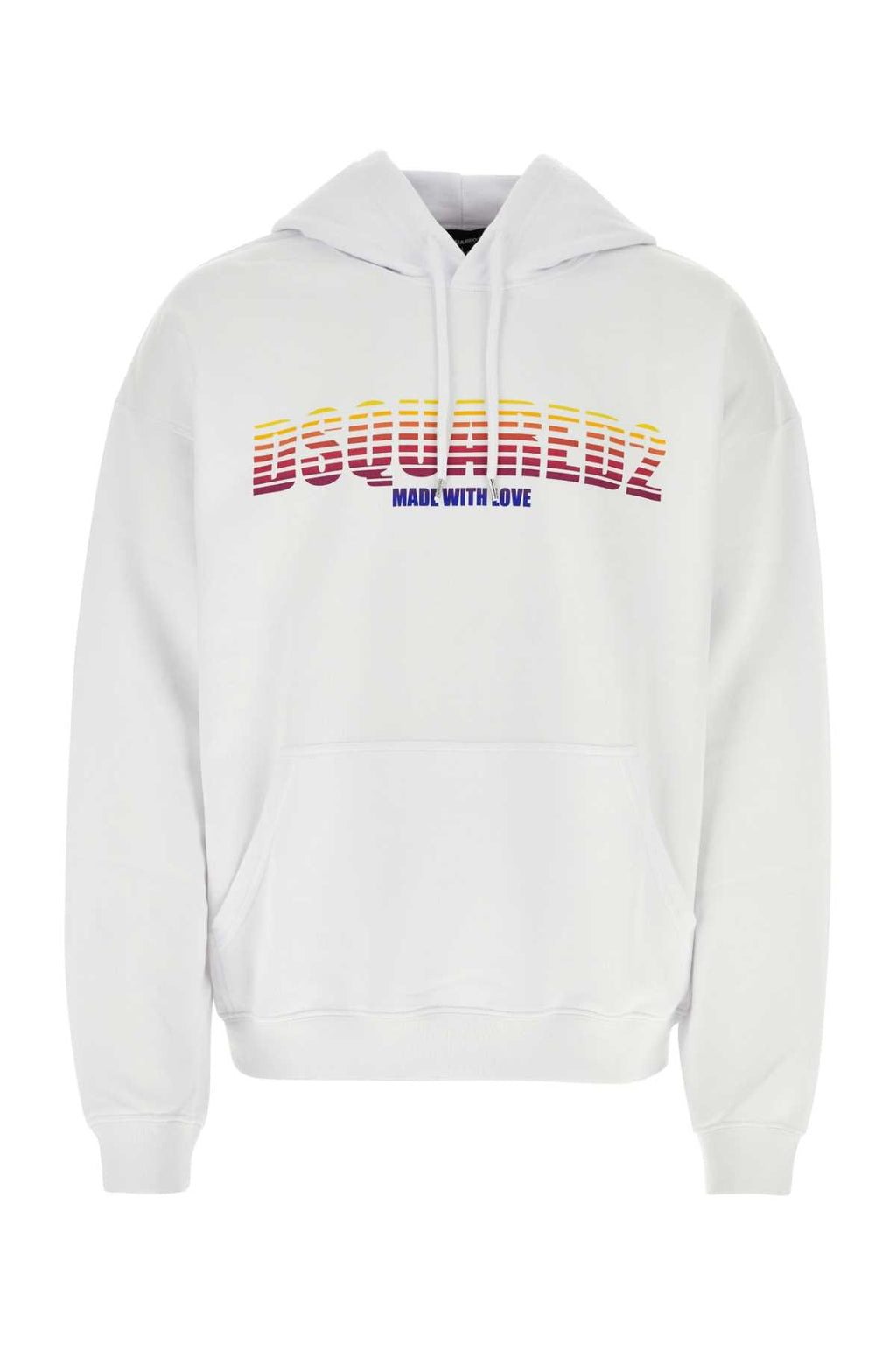 Dsquared Men White Cotton Sweatshirt