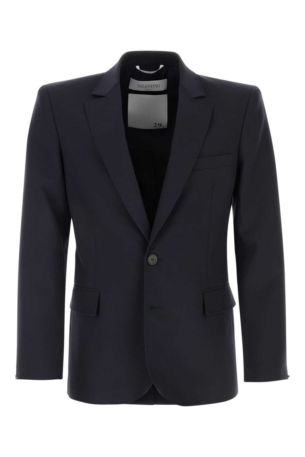 Valentino Garavani Men Midnight Blue Wool Blazer