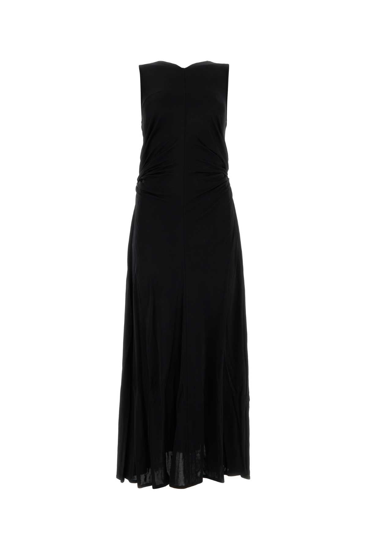 Bottega Veneta Women Black Jersey Long Dress