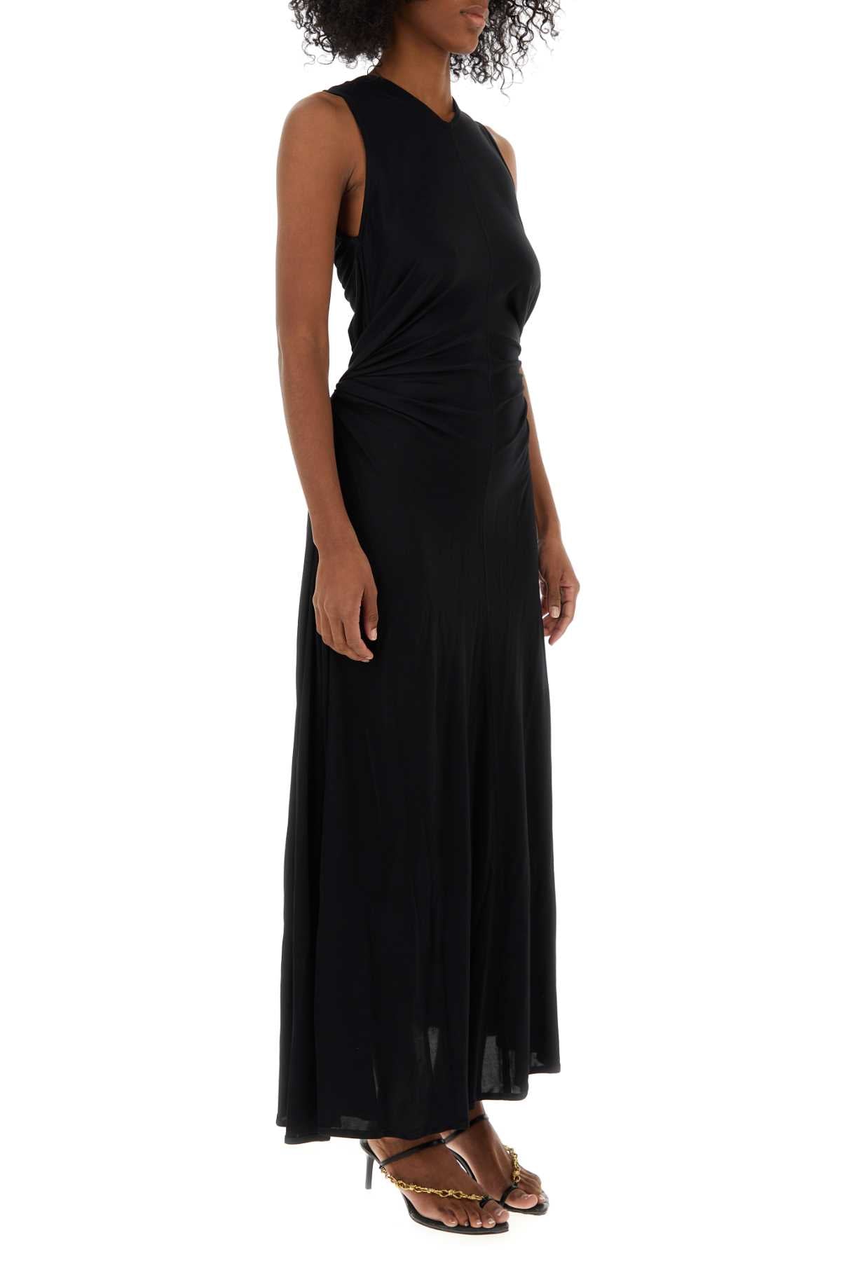Bottega Veneta Women Black Jersey Long Dress