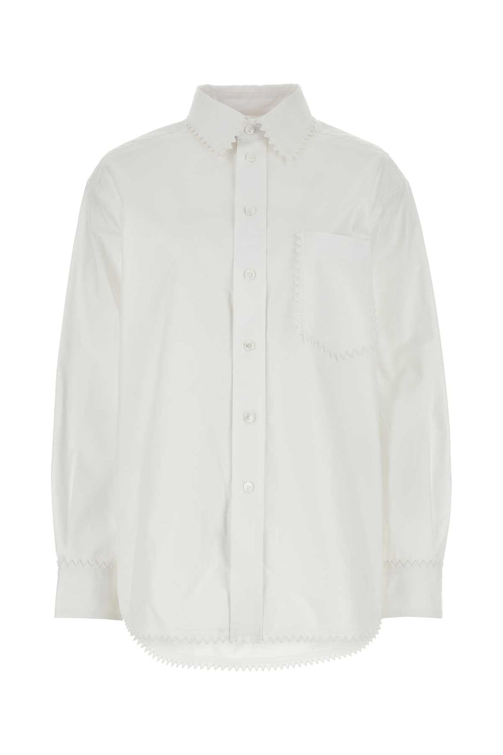 Bottega Veneta Women White Oxford Shirt