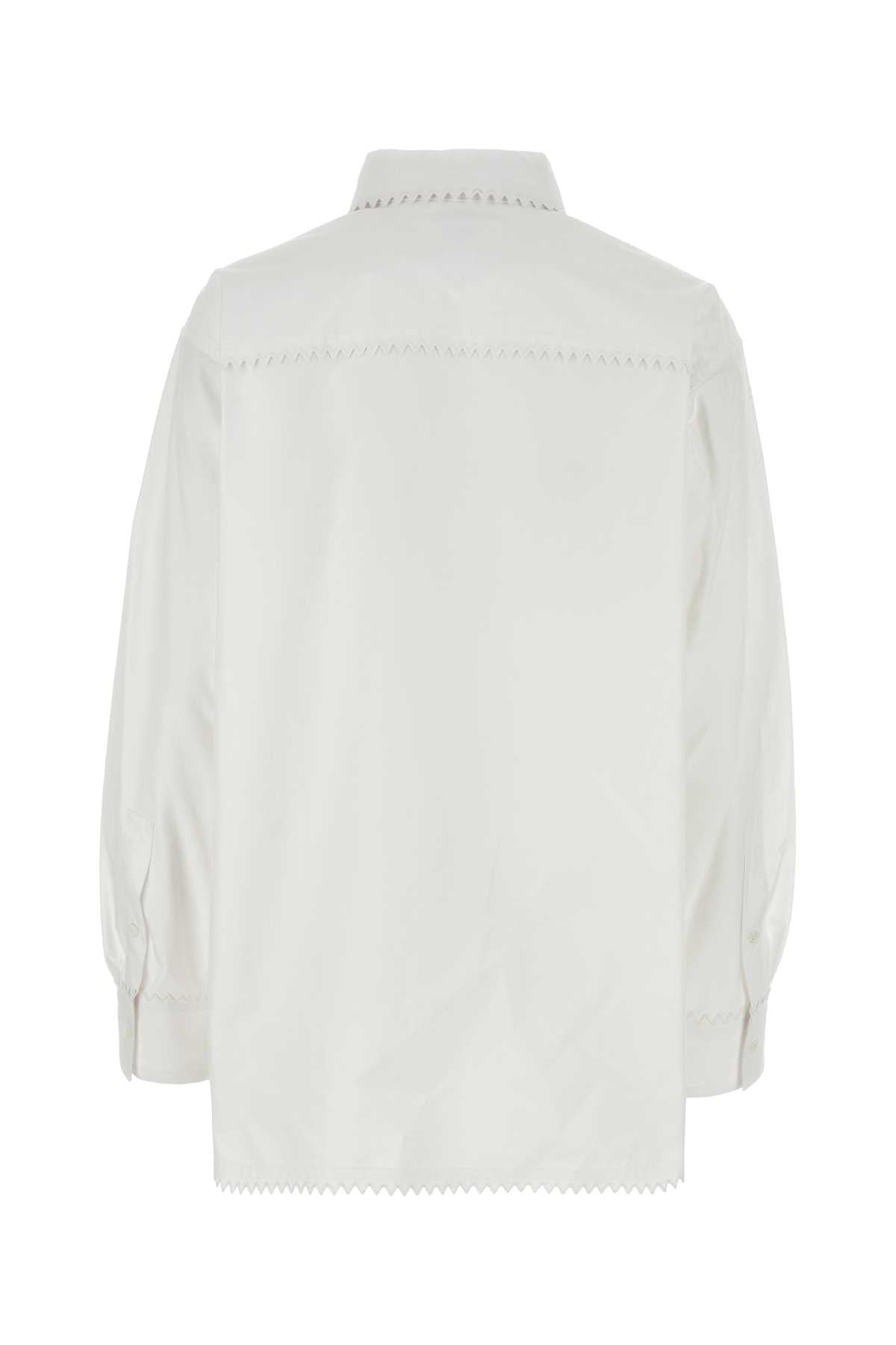 Bottega Veneta Women White Oxford Shirt