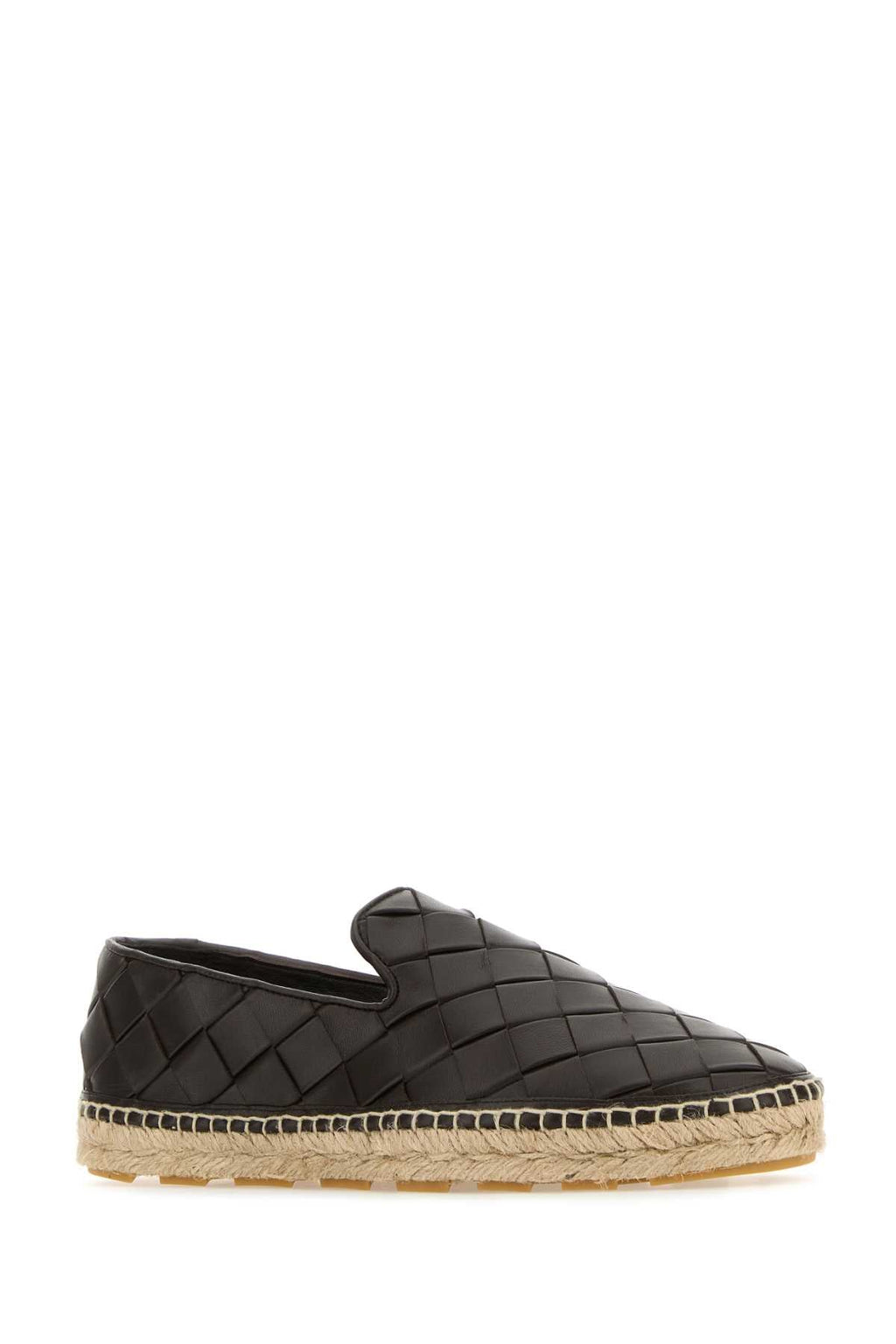 Bottega Veneta Women Dark Brown Leather Jack Espadrillas