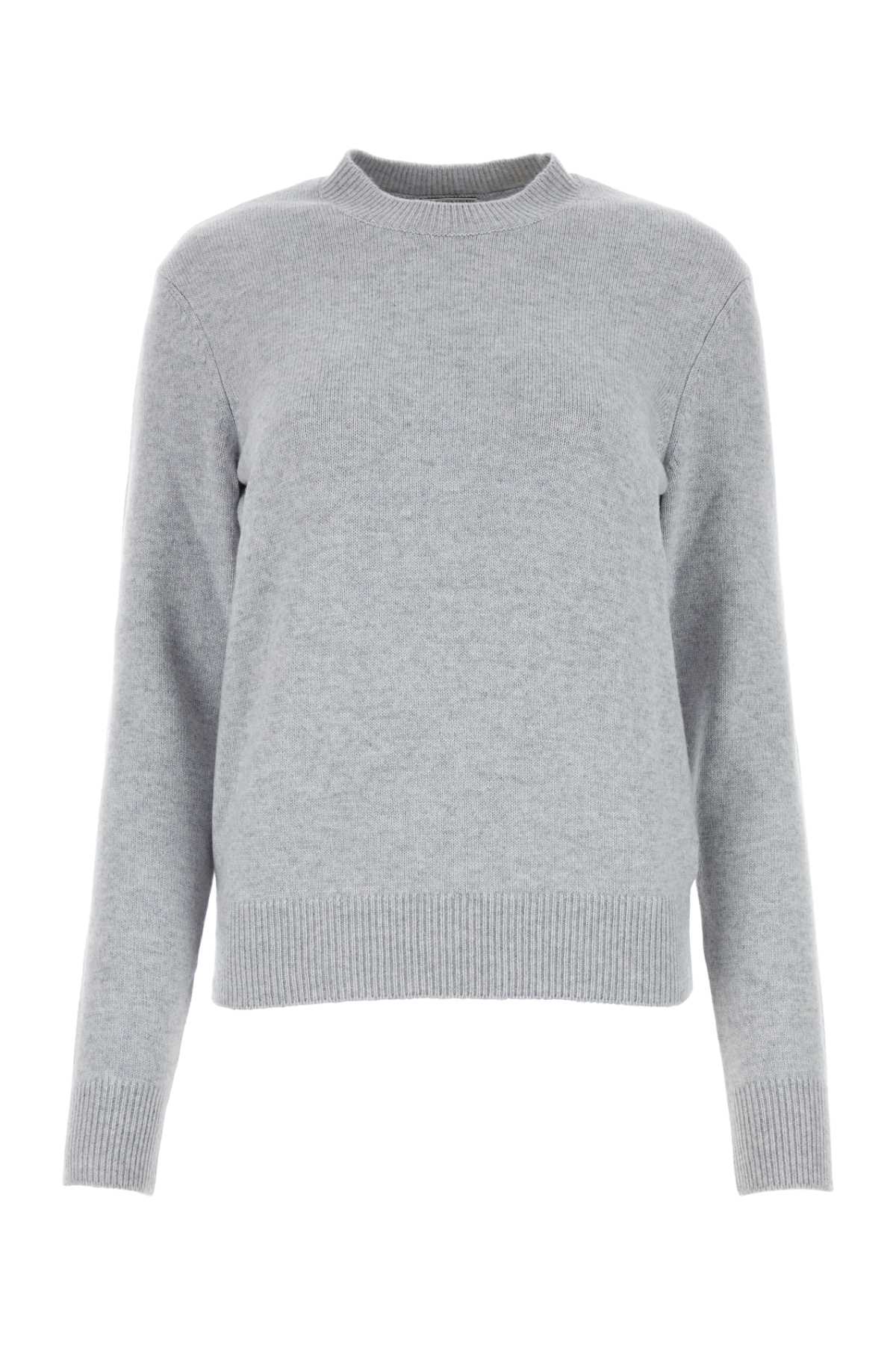Bottega Veneta Women Grey Stretch Cashmere Blend Sweater