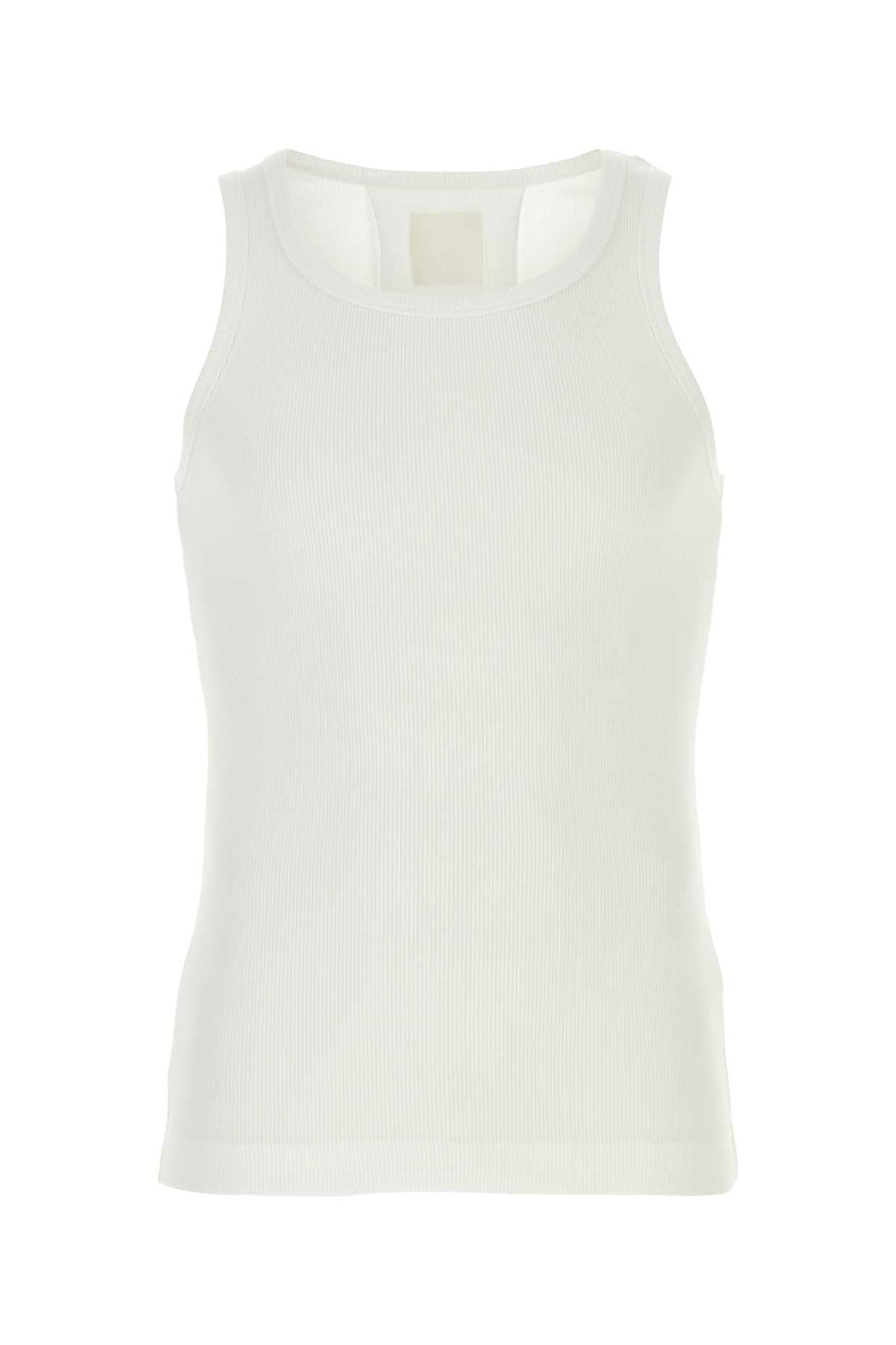 Givenchy Men White Stretch Cotton Tank Top