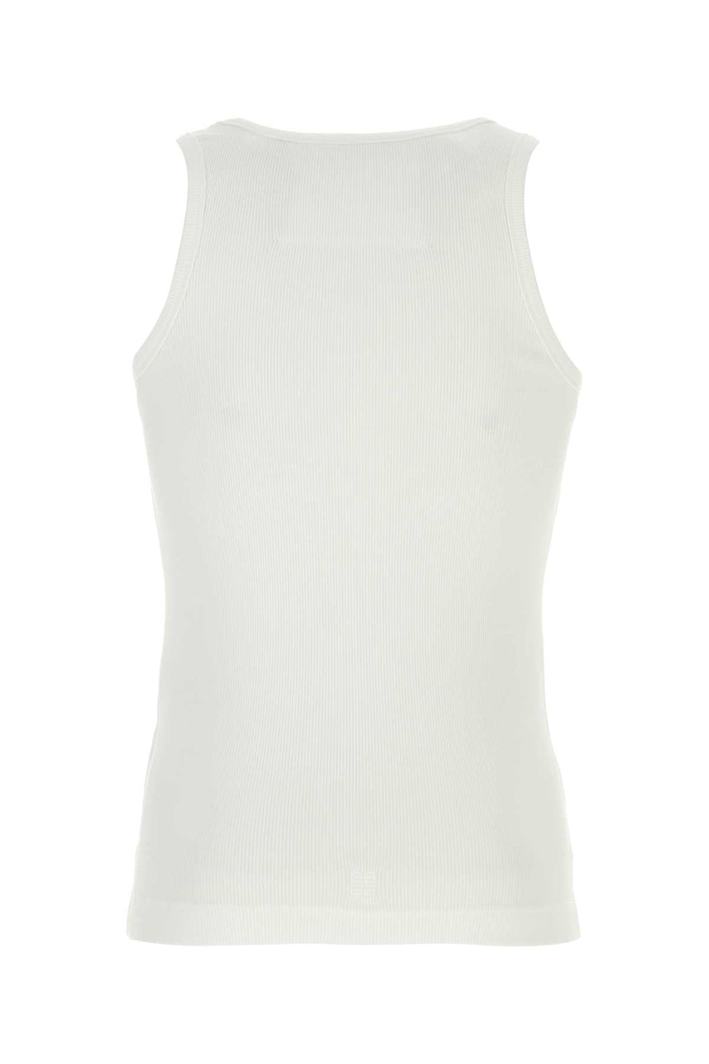 Givenchy Men White Stretch Cotton Tank Top