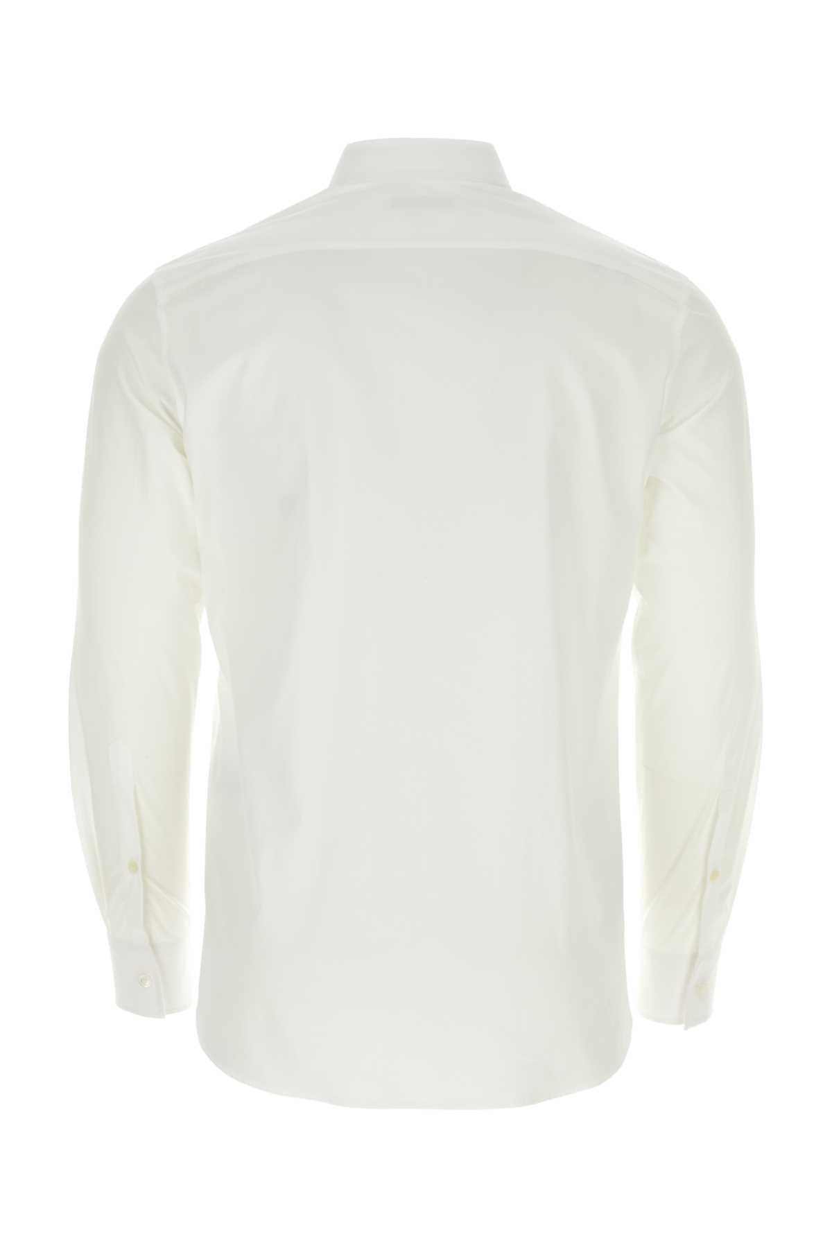 Valentino Garavani Men White Popeline Shirt