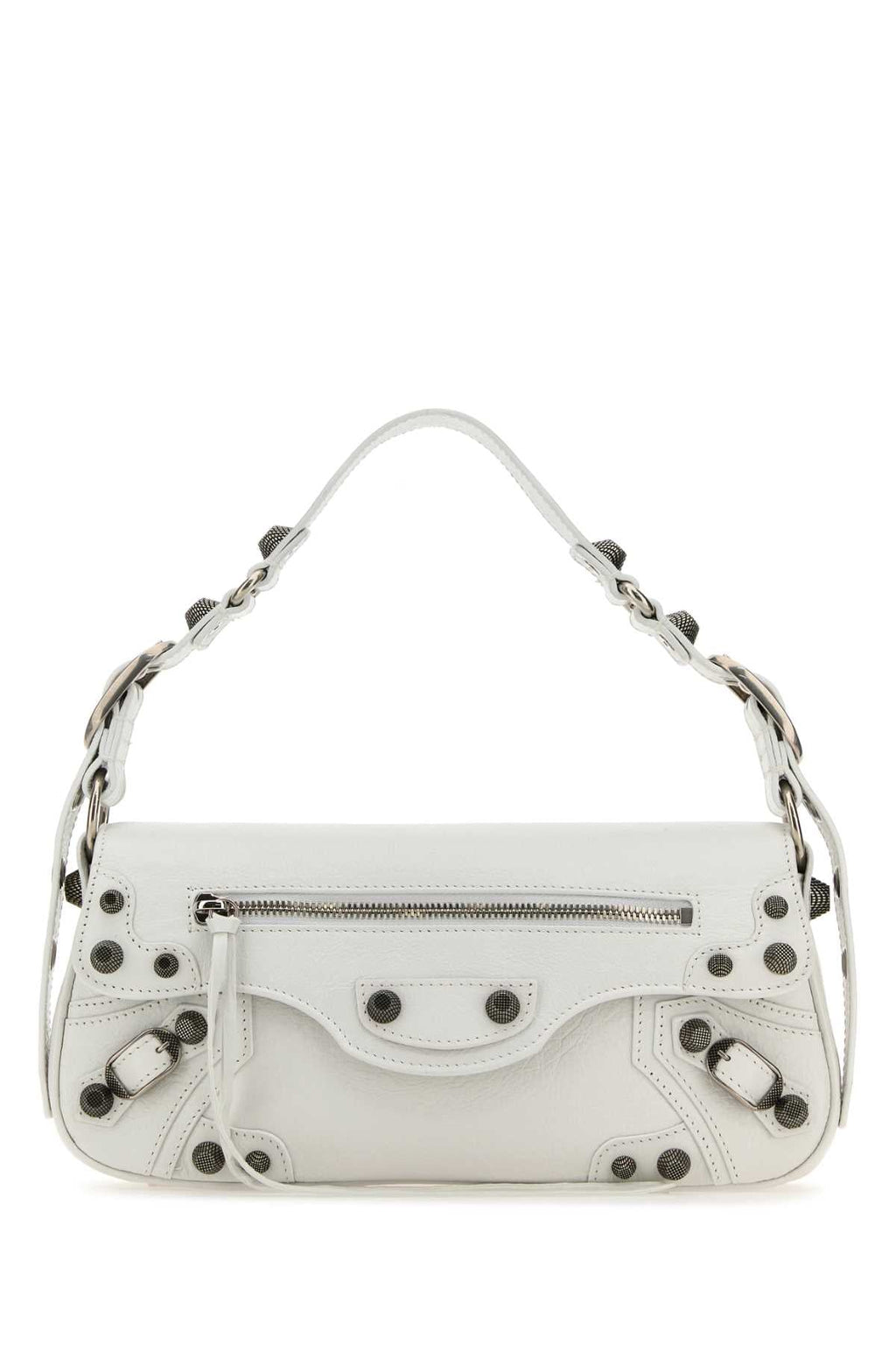 Balenciaga Women White Leather Small Le Cagole Sling Shoulder Bag