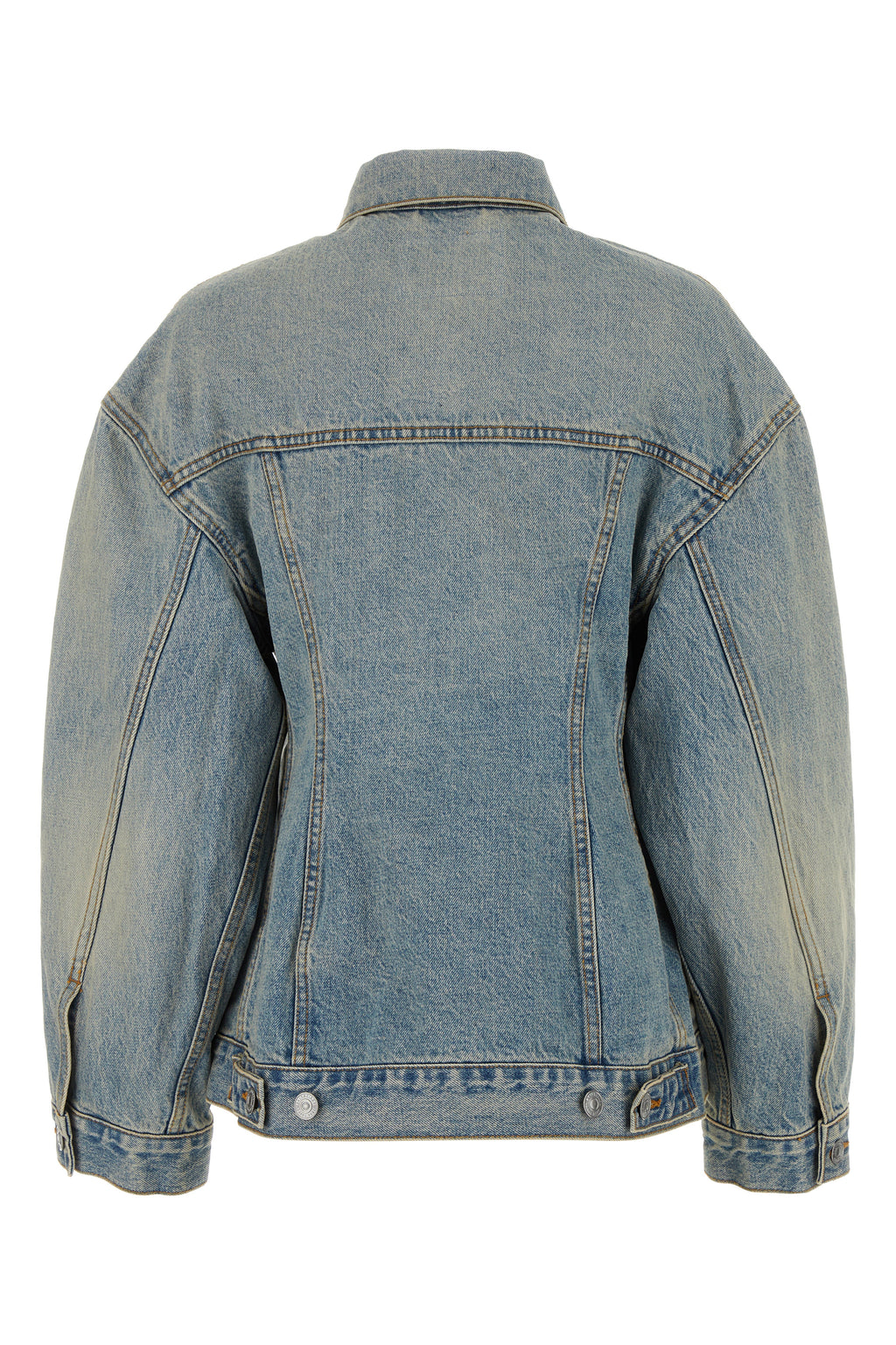 Balenciaga Women Light Blue Denim Hourglass Jacket