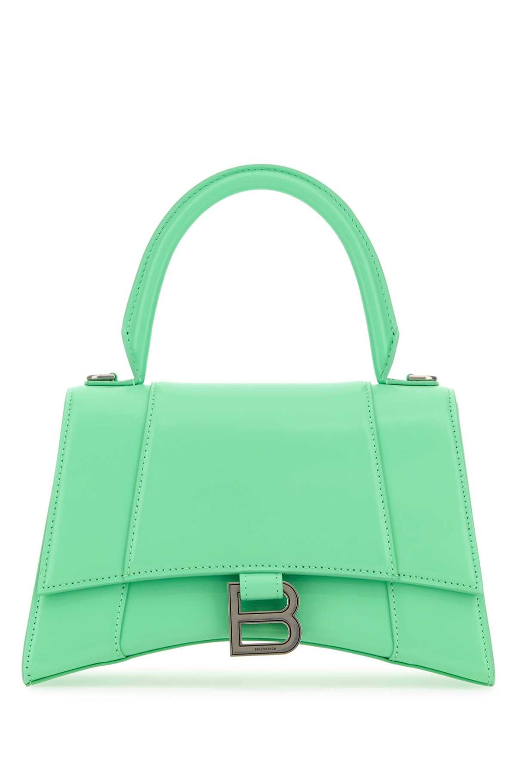 Balenciaga Women Mint Green Leather Small Hourglass Handbag