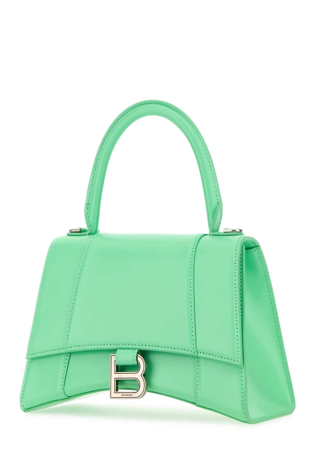 Balenciaga Women Mint Green Leather Small Hourglass Handbag
