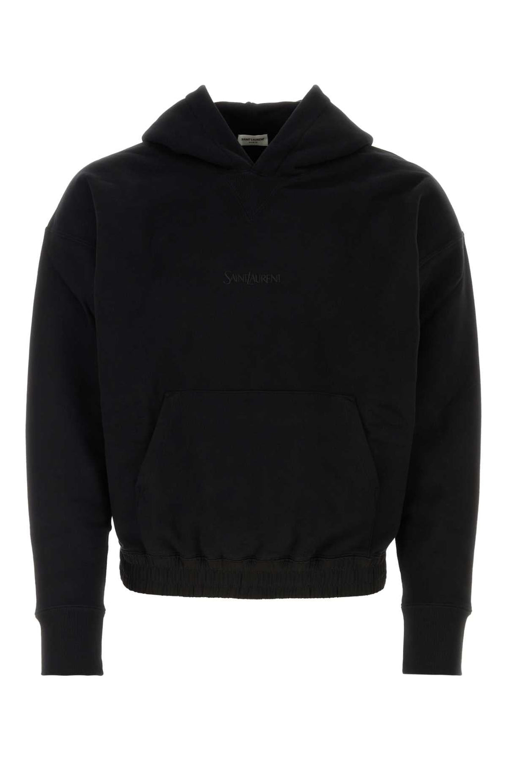 Saint Laurent Men Black Cotton Sweatshirt