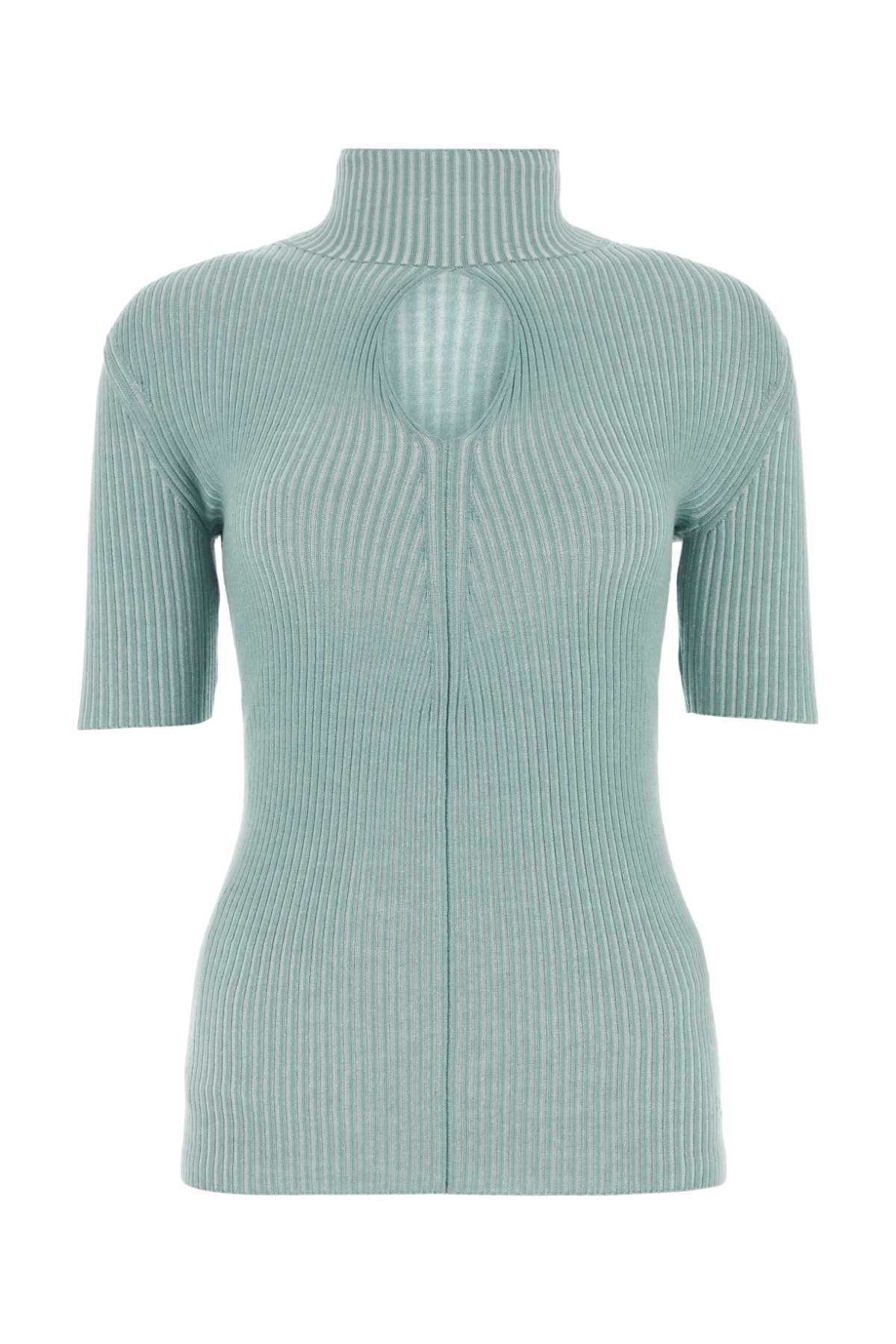 Fendi Women Powder Blue Wool Top