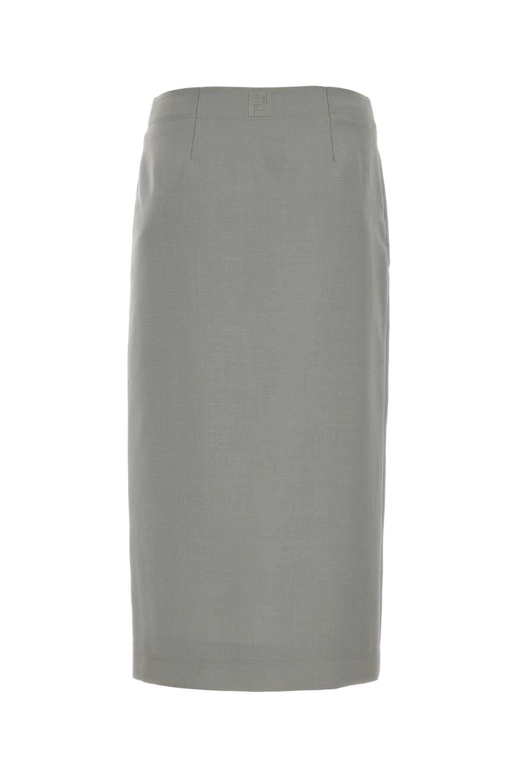 Fendi Women Light Grey Mohair Blend Skirt