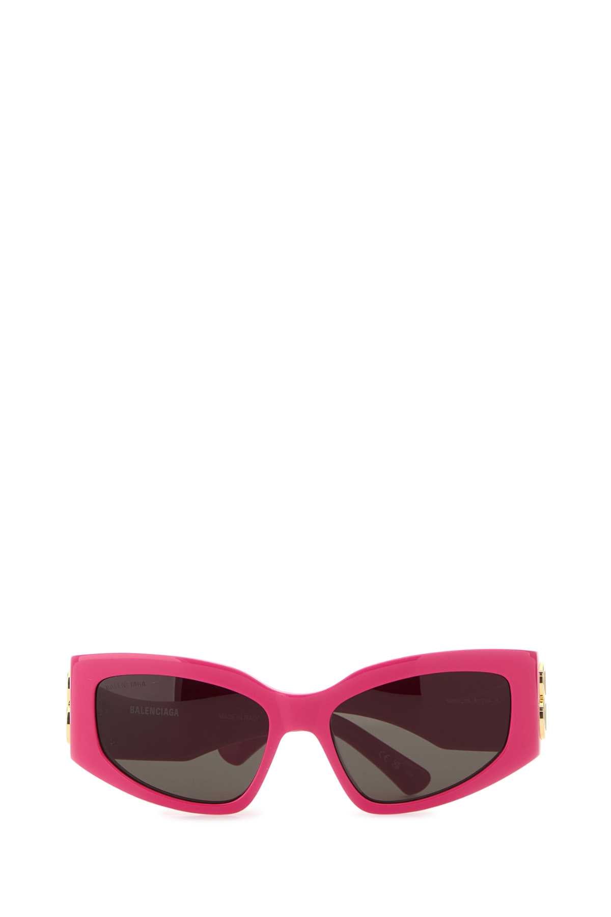 Balenciaga Women Fuchsia Acetate Bossy Cat Sunglasses