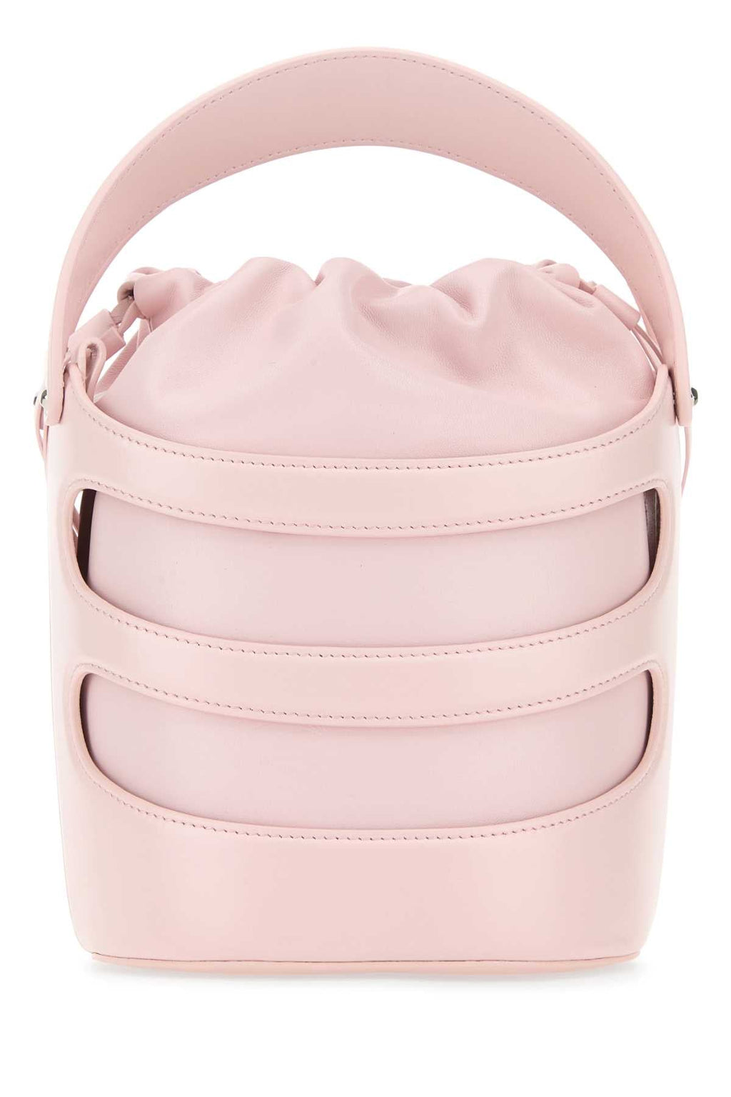 Alexander Mcqueen Women Pastel Pink Leather The Rise Bucket Bag