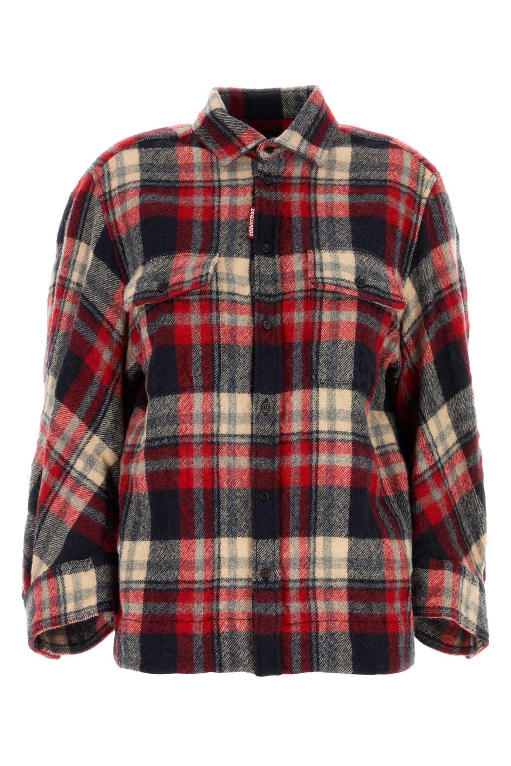 Dsquared Women Embroidered Flannel Dean Shirt