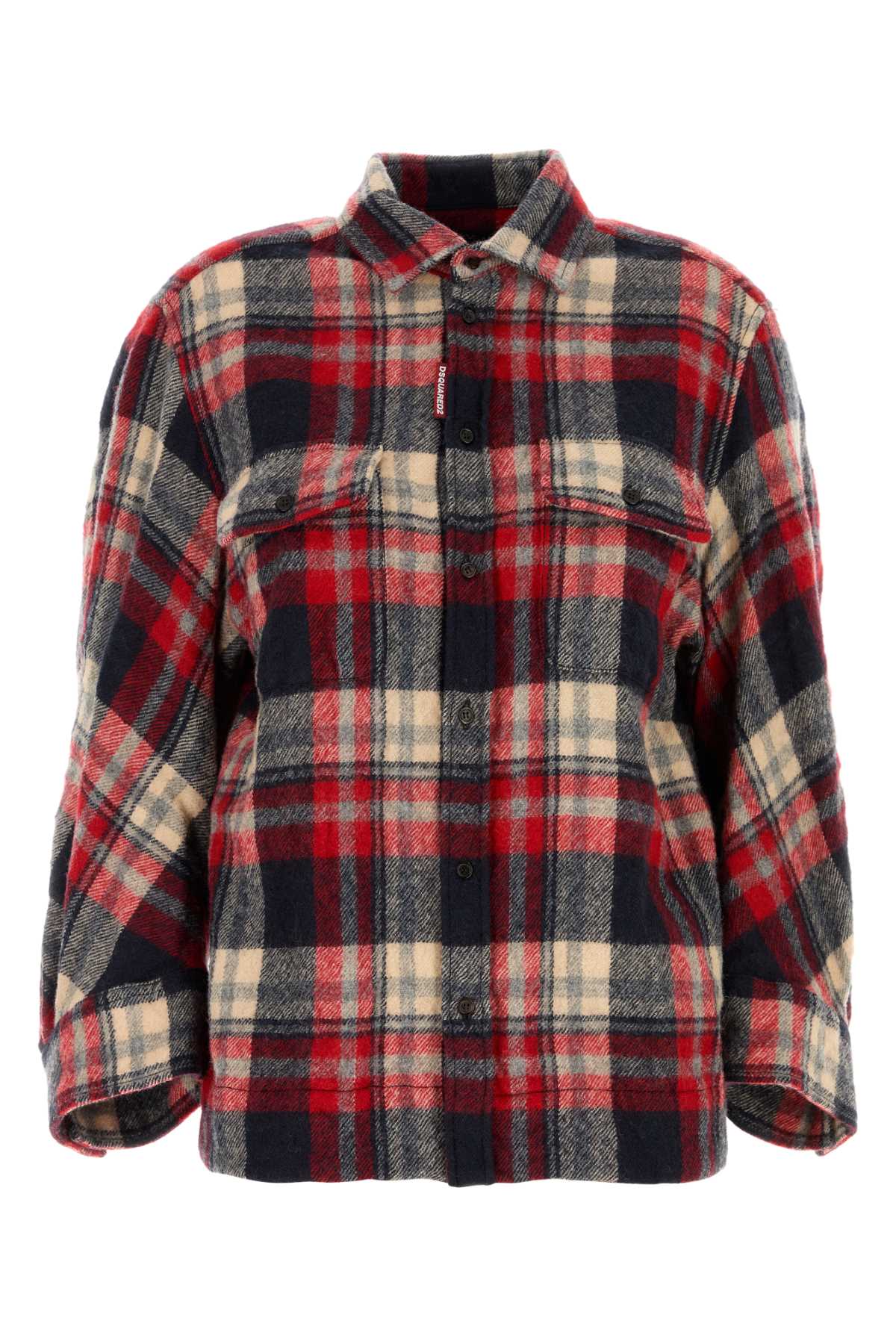 Dsquared Women Embroidered Flannel Dean Shirt