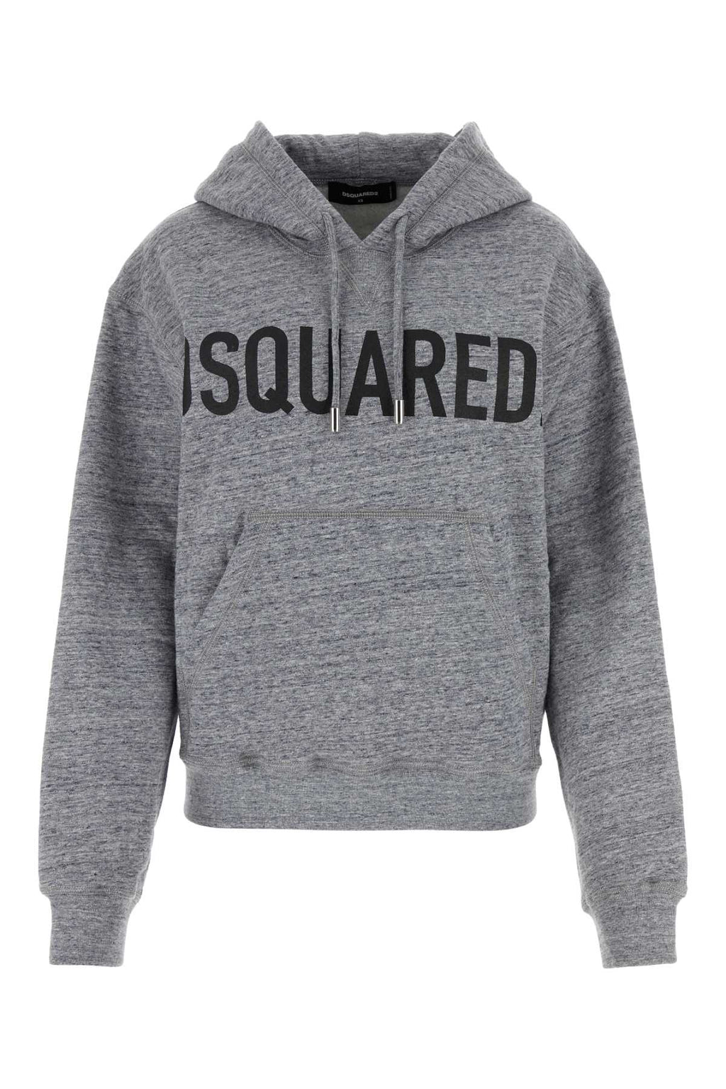 Dsquared Women Melange Grey Cotton Sweatshirt