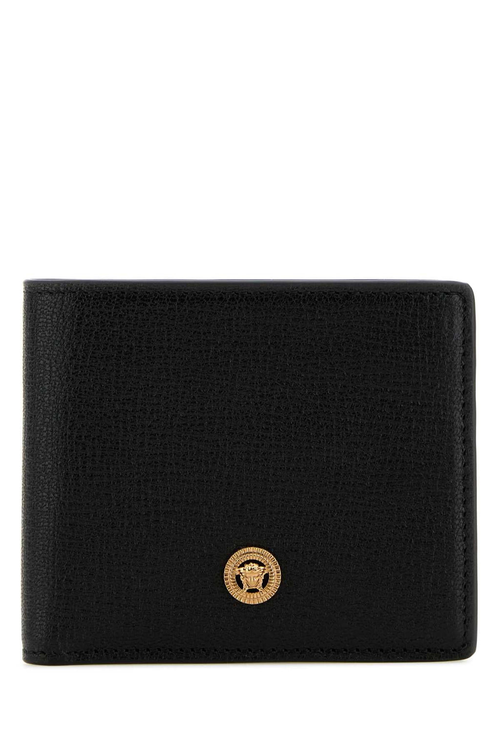 Versace Men Black Leather Wallet