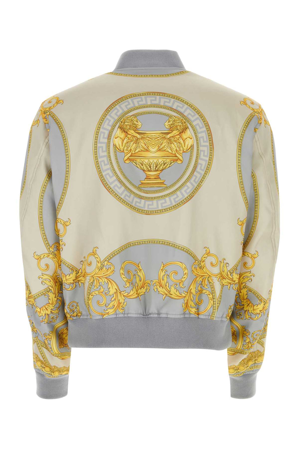 Versace Men Printed Polyester Bomber Jacket