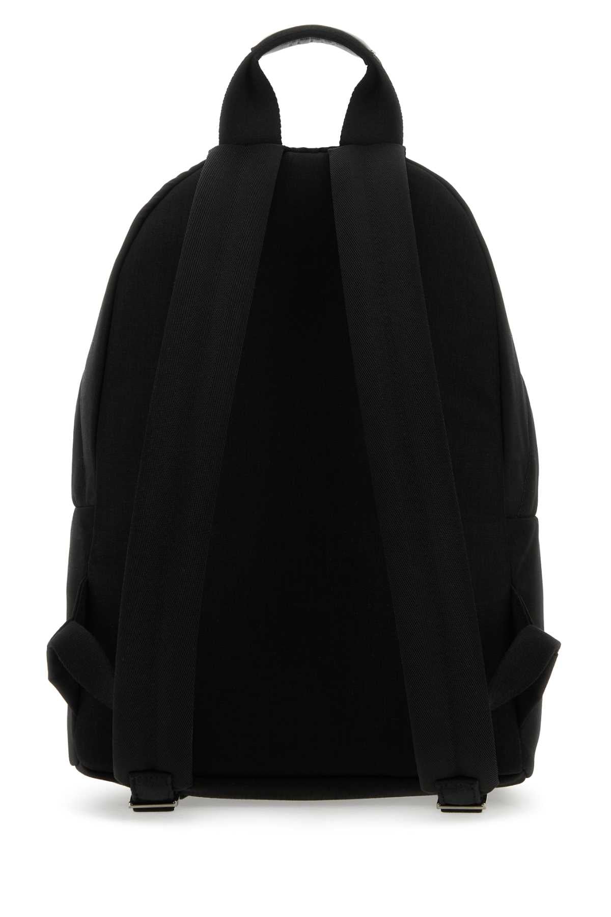 Palm Angels Men Black Canvas Cordura Backpack