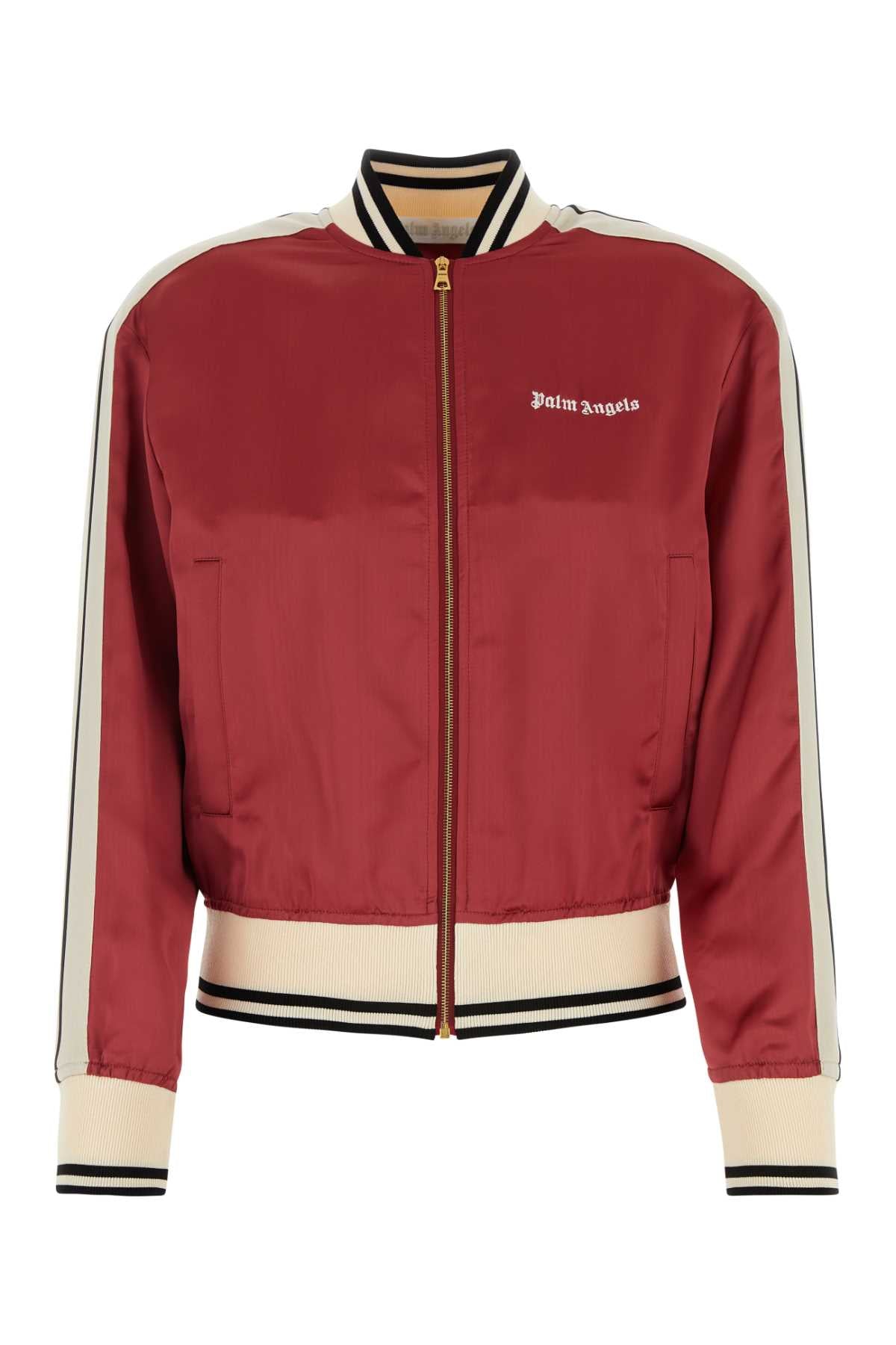 Palm Angels Women Tiziano Red Viscose Bomber Jacket