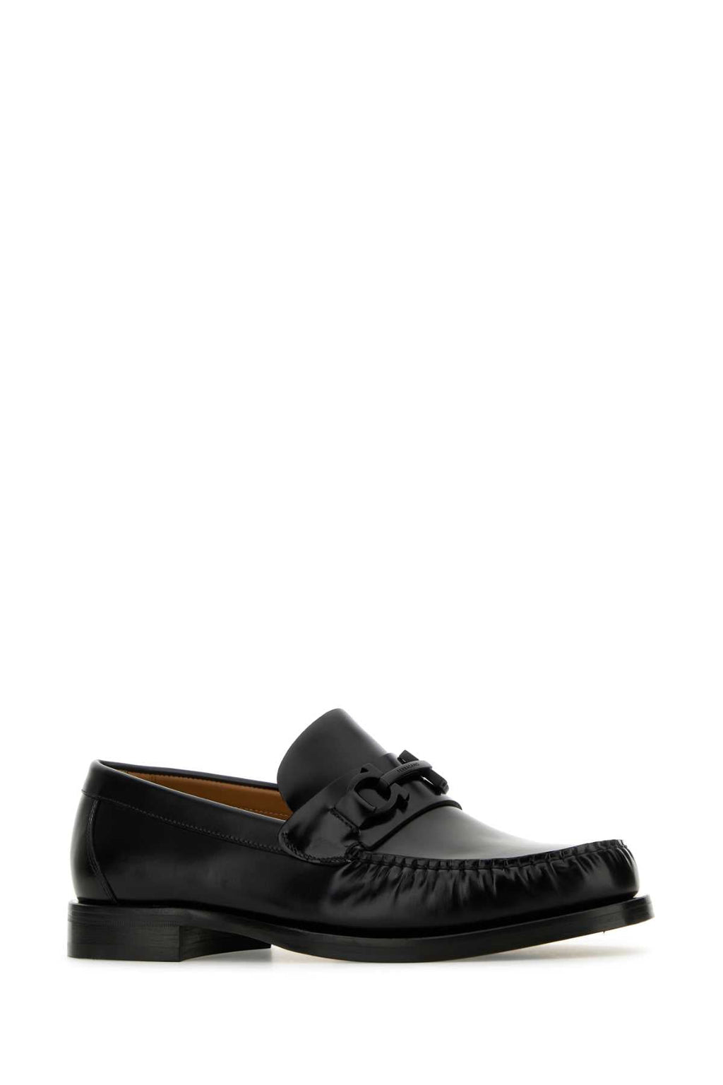 Mocassins Salvatore Ferragamo Fort de couro preto para homem