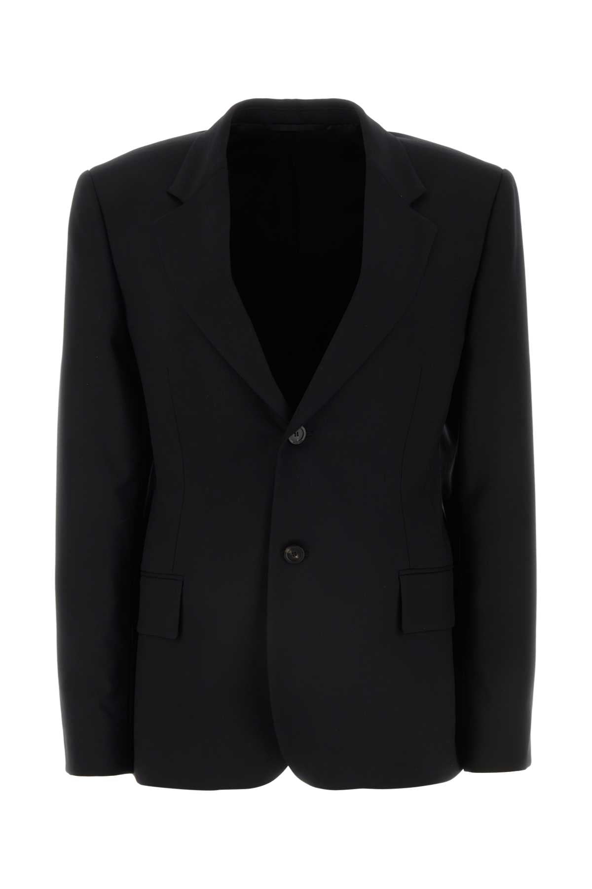 Balenciaga Women Black Wool Blazer