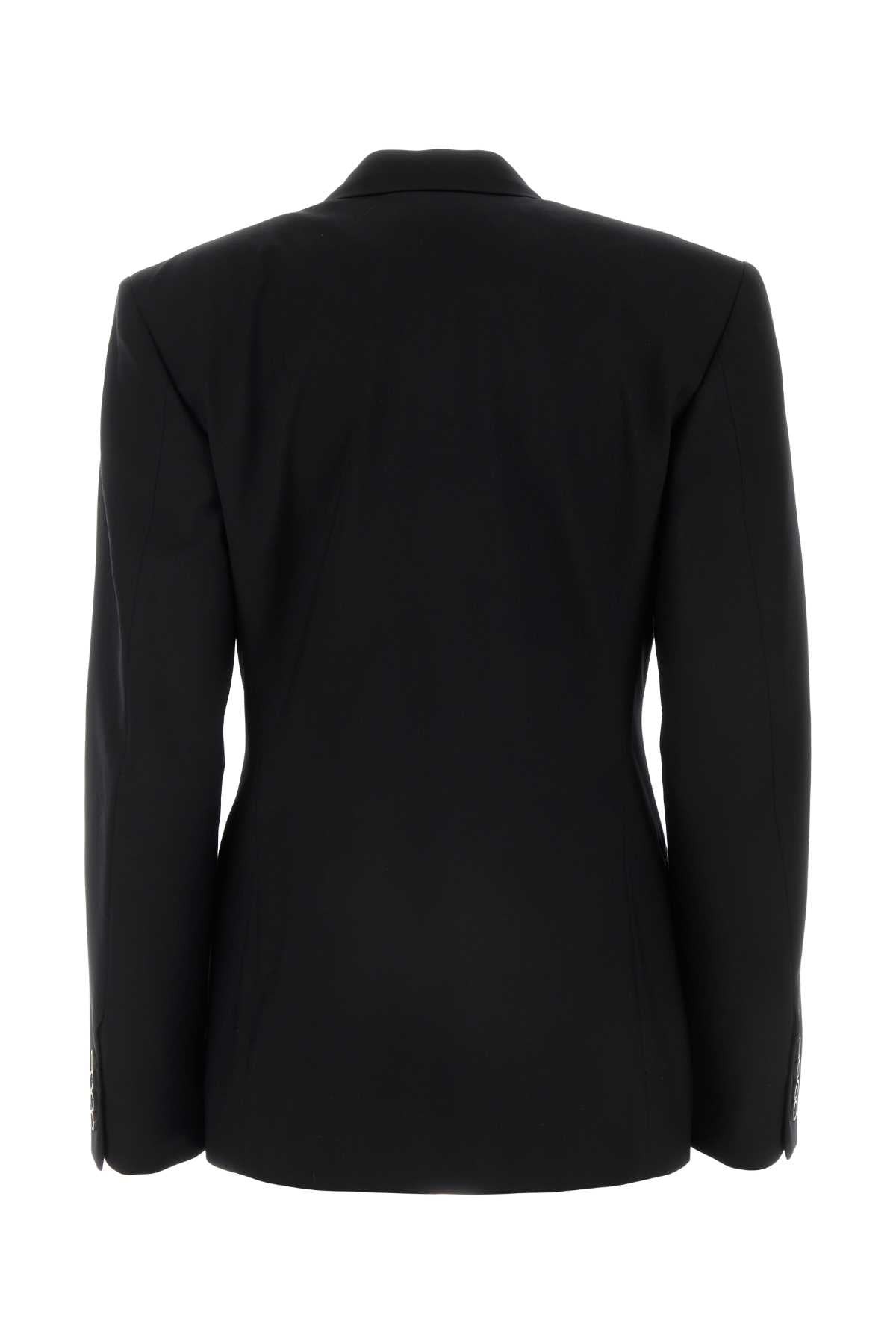 Balenciaga Women Black Wool Blazer