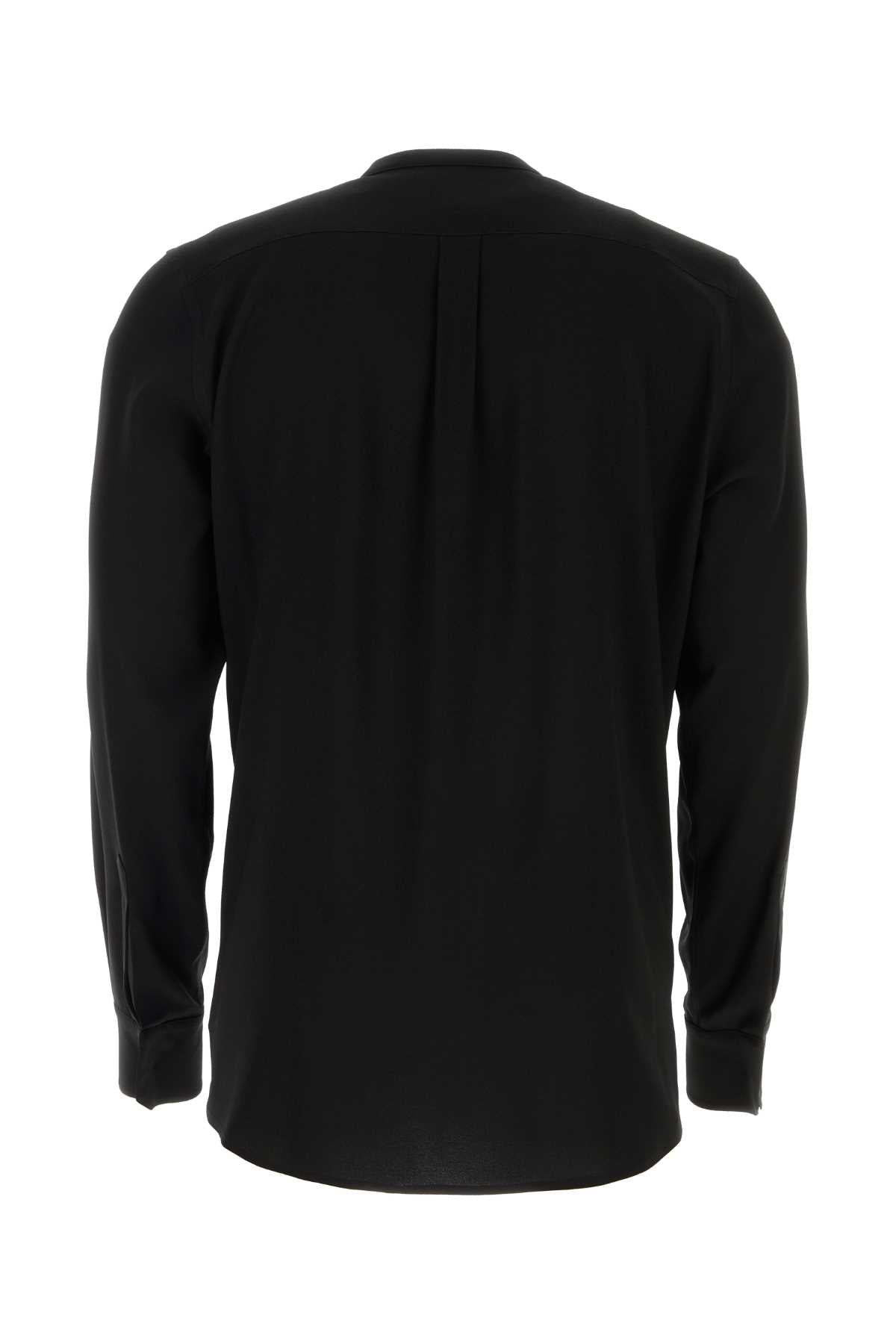 Dolce & Gabbana Men Black Crepe Shirt