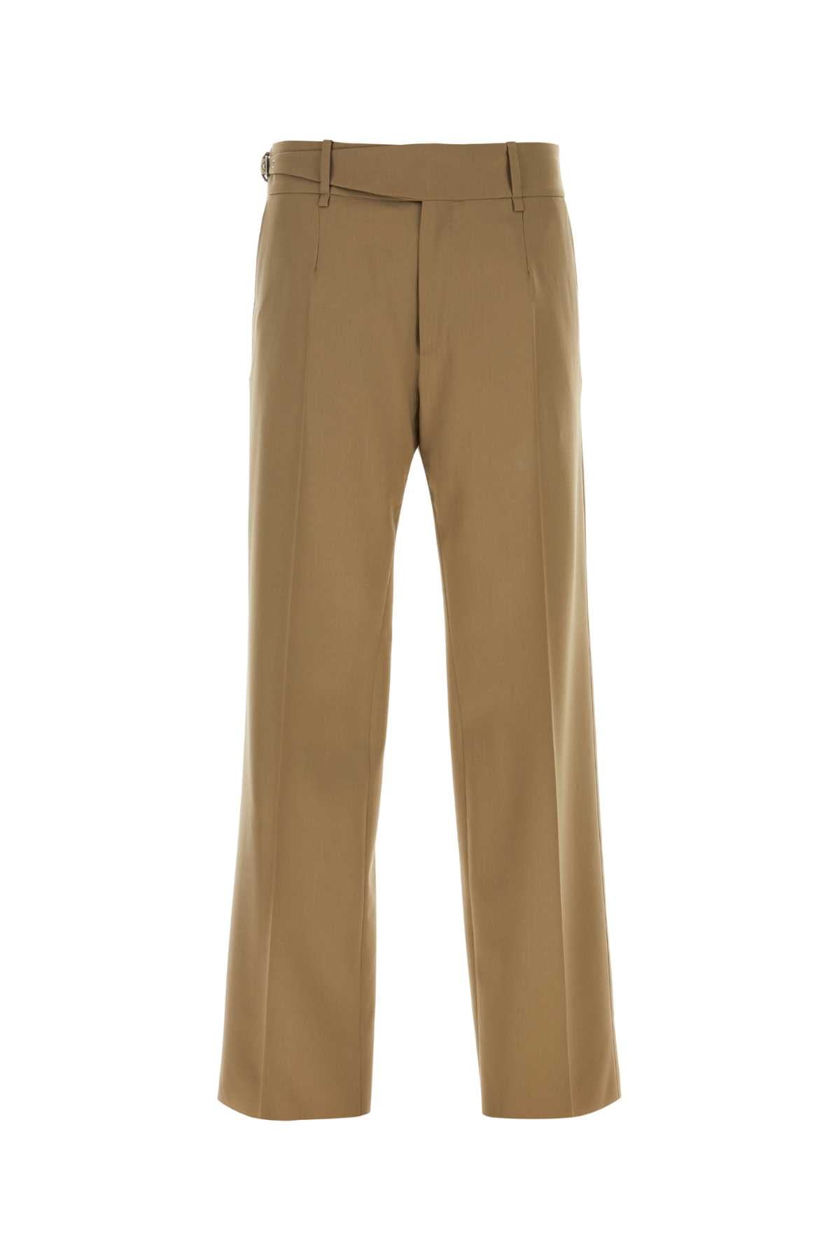 Dolce & Gabbana Men Biscuit Stretch Wool Pant