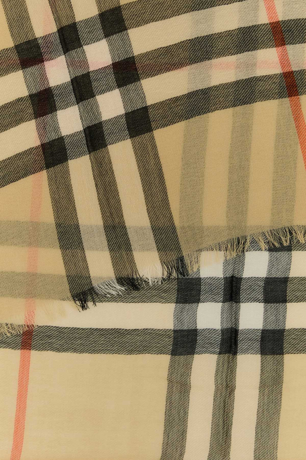 Burberry Unisex Embroidered Wool Scarf