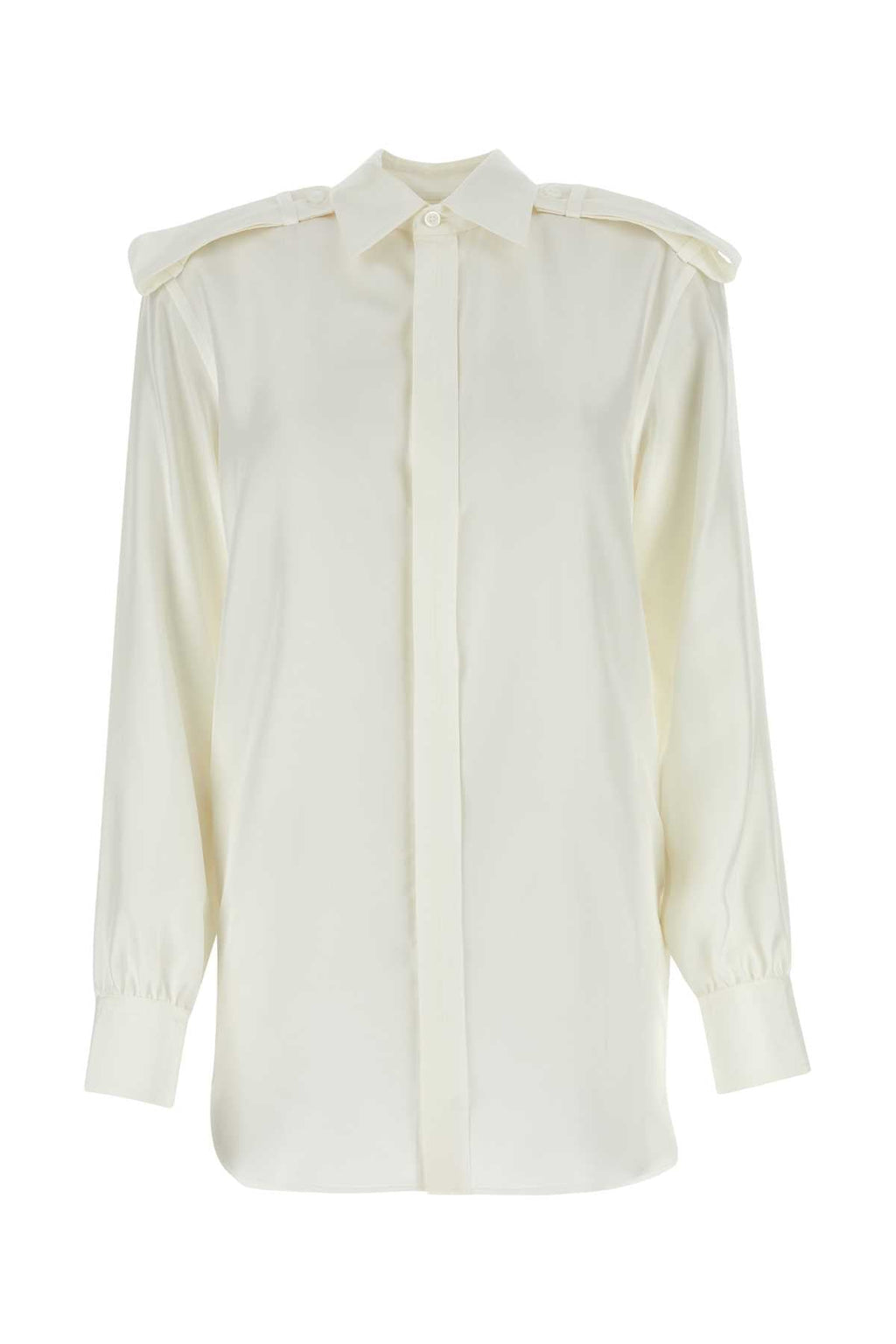 Burberry Women White Silk Shirt